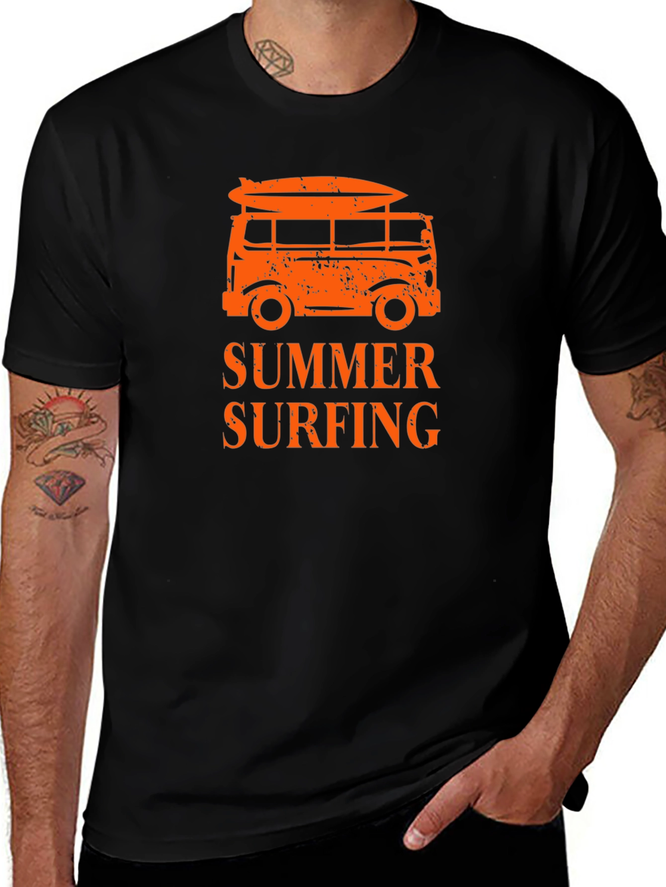 Summer Surfing T-Shirt Beach Van Tee