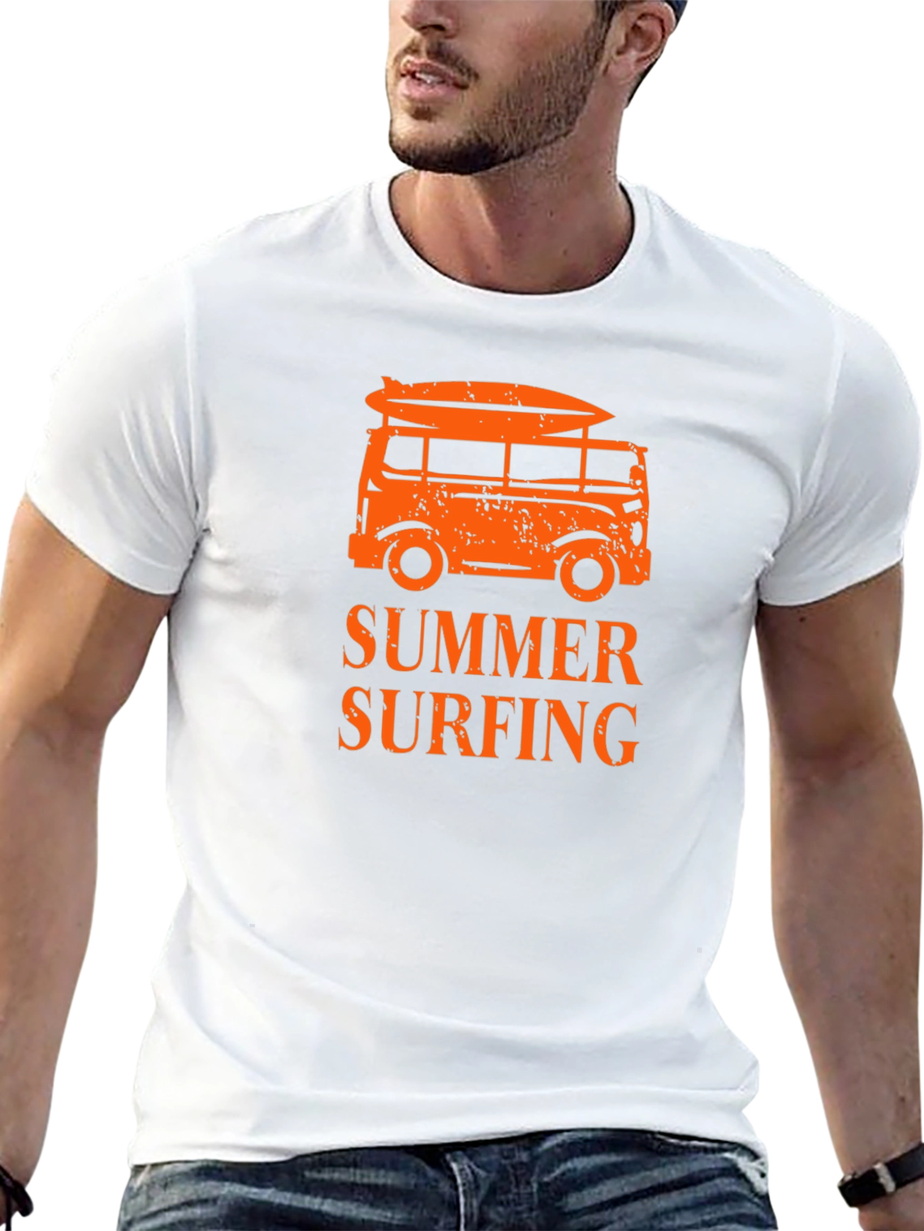 Summer Surfing T-Shirt Beach Van Tee