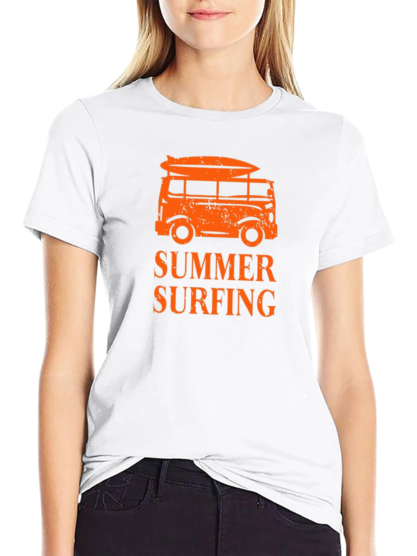 Summer Surfing T-Shirt Beach Van Tee