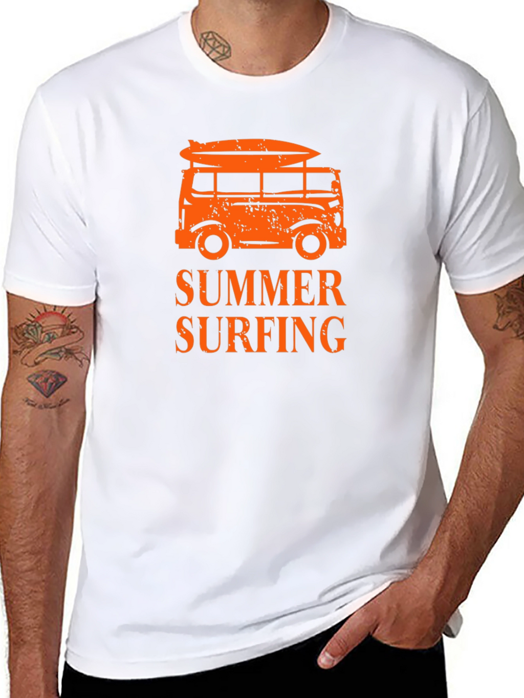 Summer Surfing T-Shirt Beach Van Tee