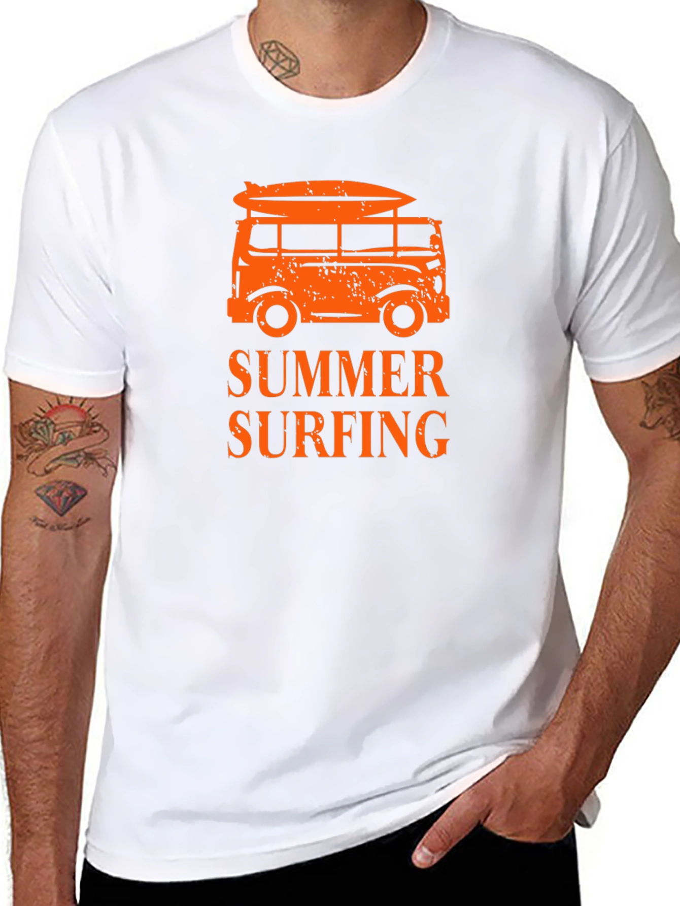 Summer Surfing T-Shirt Beach Van Tee