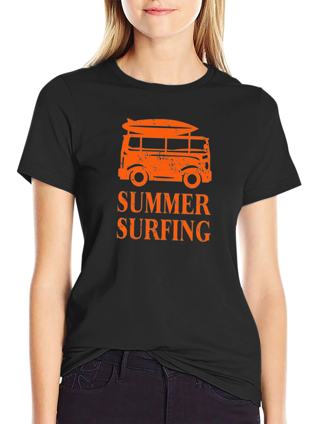 Summer Surfing T-Shirt Beach Van Tee