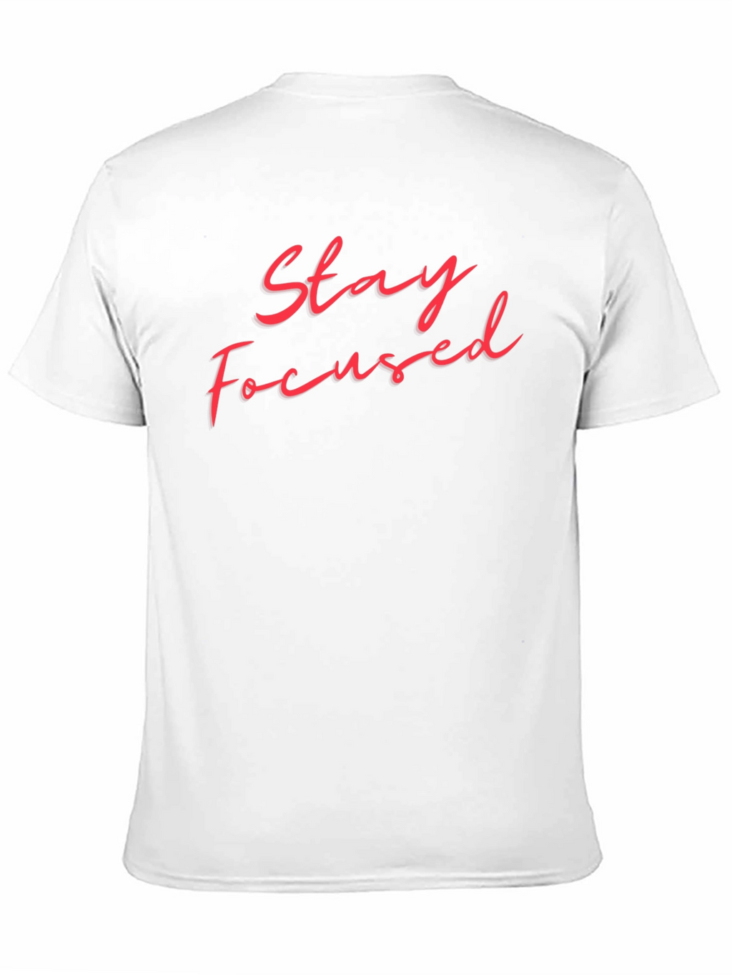 Stay Focused Black T-Shirt - Motivational Design