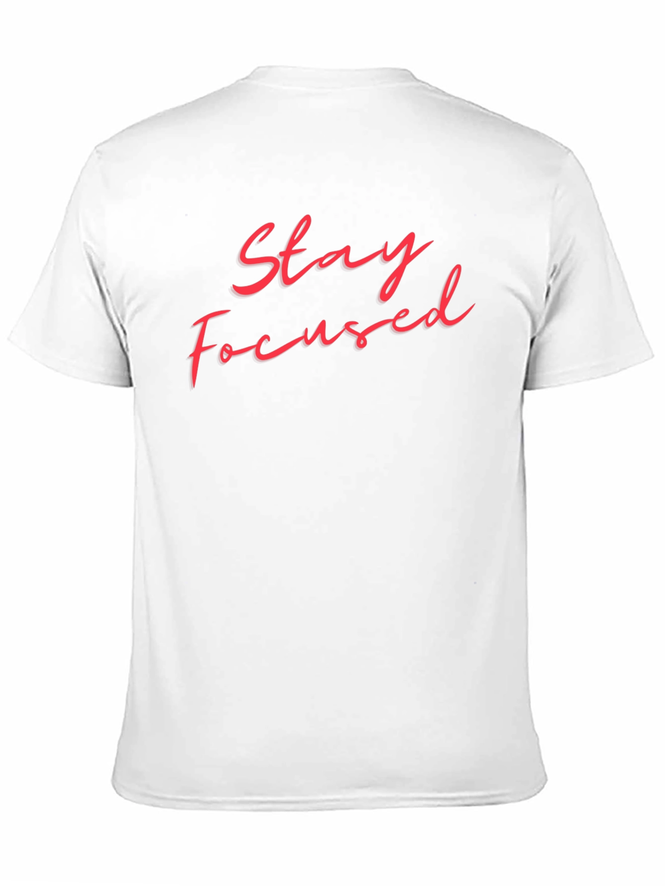 Stay Focused Black T-Shirt - Motivational Design