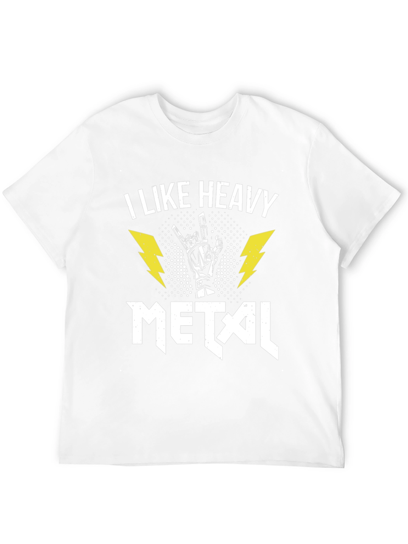 I Like Heavy Metal Black Graphic Tee Shirt