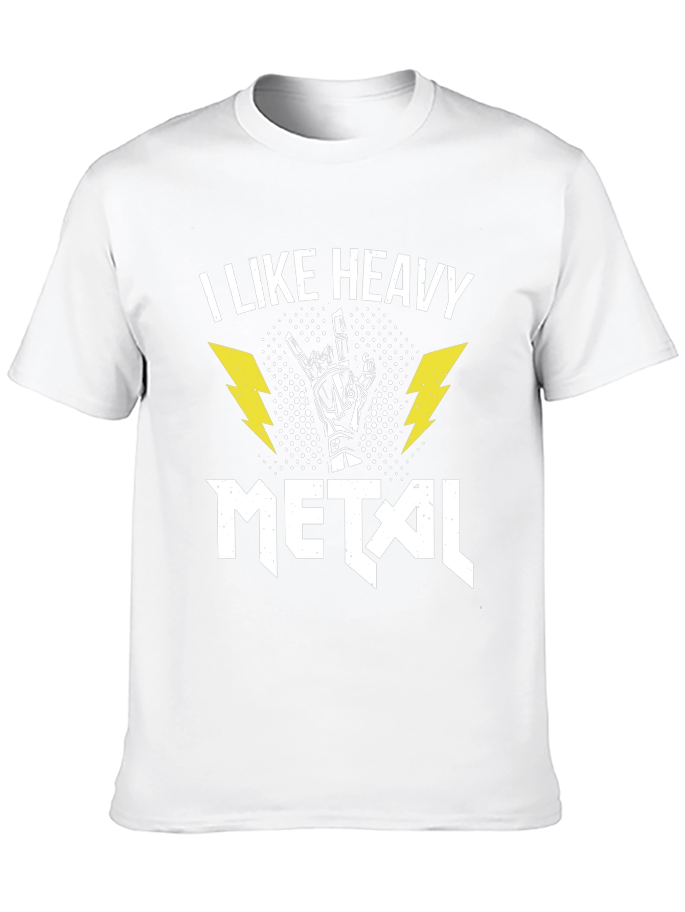I Like Heavy Metal Black Graphic Tee Shirt