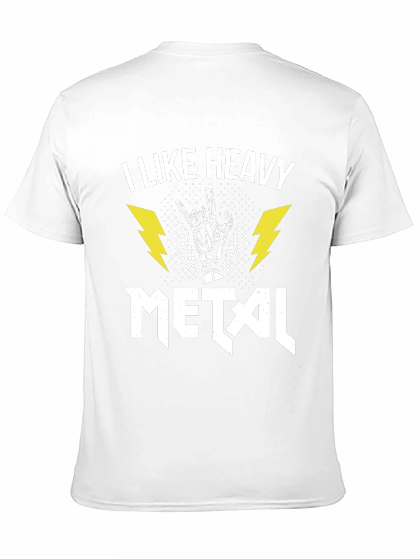 I Like Heavy Metal Black Graphic Tee Shirt