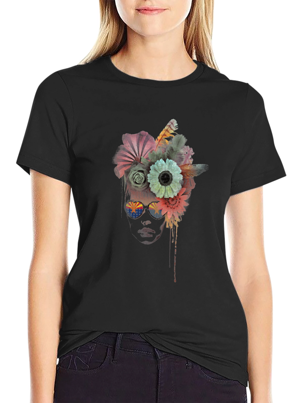 Floral Arizona Sunglasses Graphic Tee