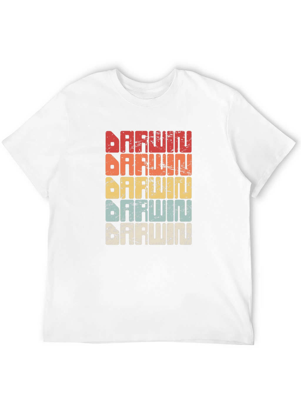 Darwin Retro T-Shirt - Evolution Design