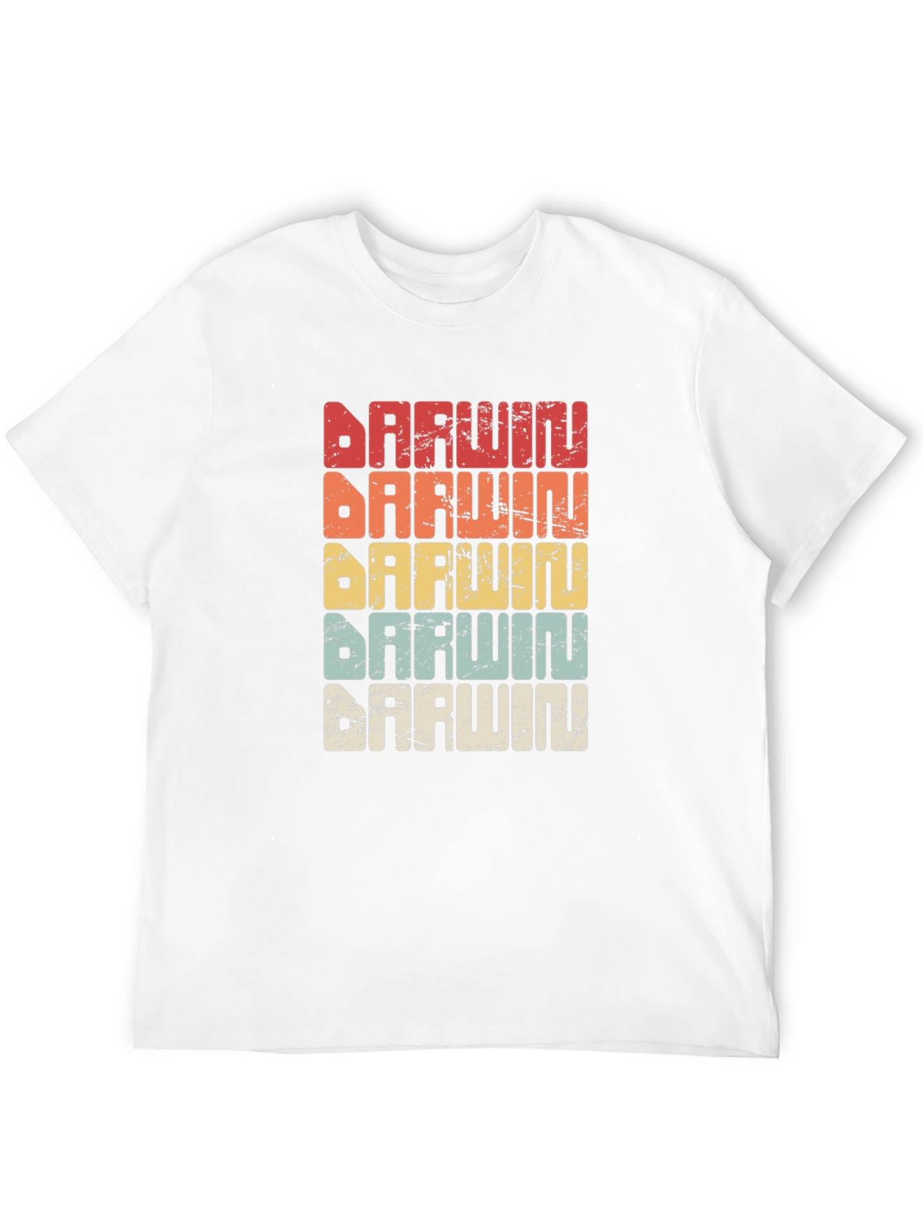 Darwin Retro T-Shirt - Evolution Design