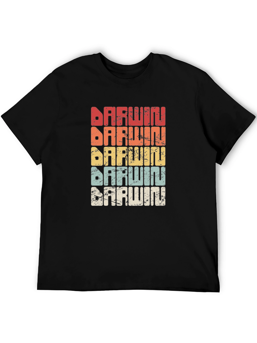 Darwin Retro T-Shirt - Evolution Design