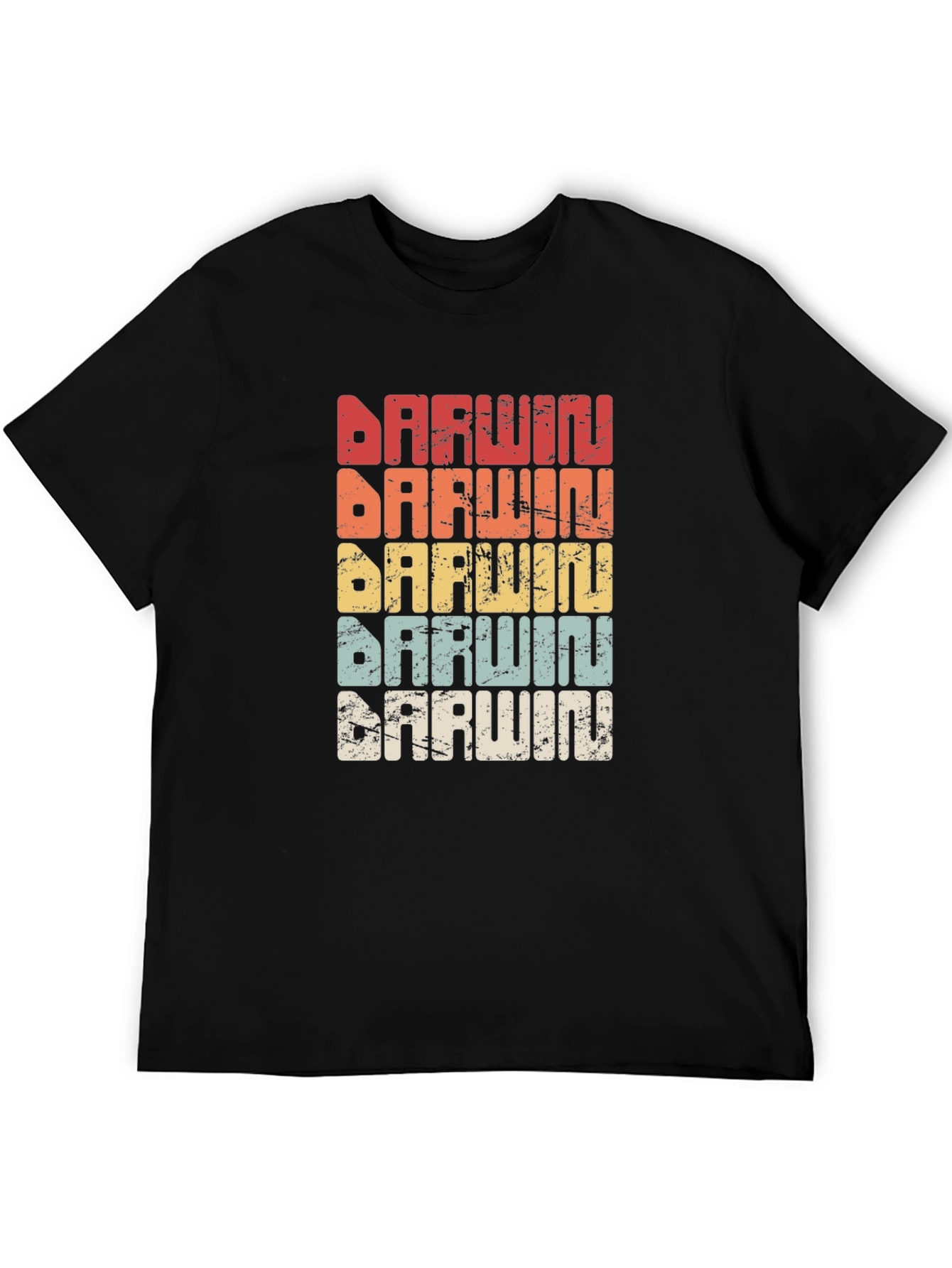 Darwin Retro T-Shirt - Evolution Design