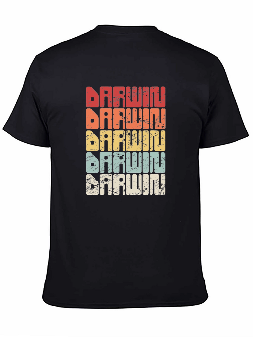 Darwin Retro T-Shirt - Evolution Design