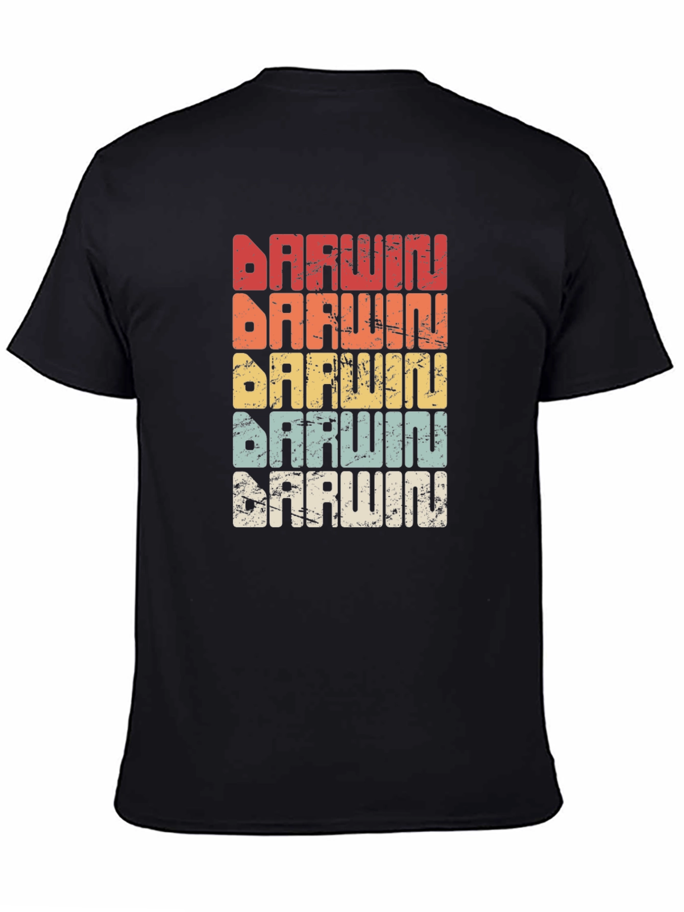 Darwin Retro T-Shirt - Evolution Design