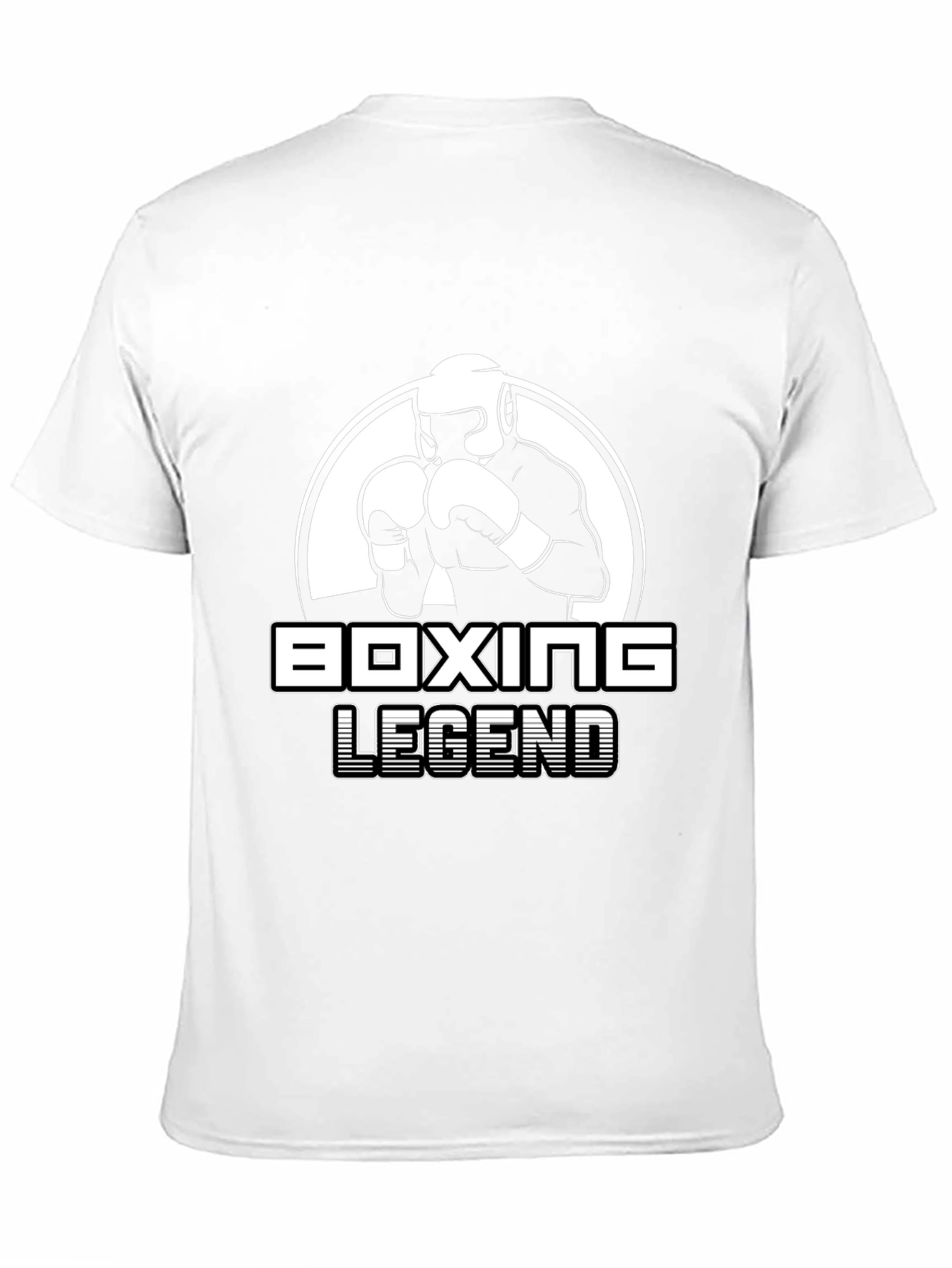 Boxing Legend Graphic Tee - Black Cotton T-Shirt