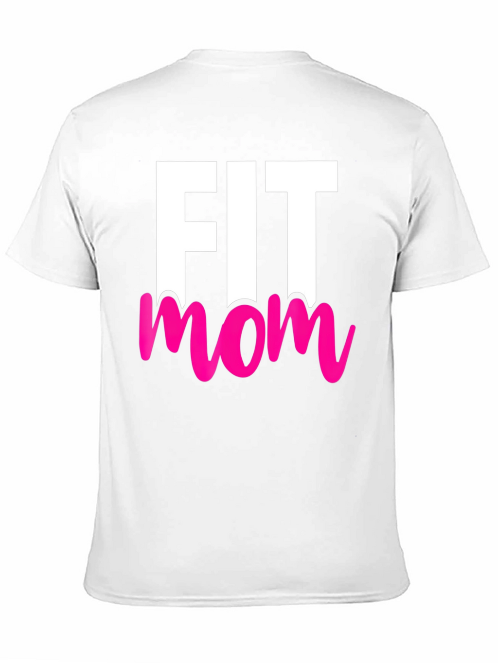 Fit Mom Graphic Tee - Black Cotton T-Shirt