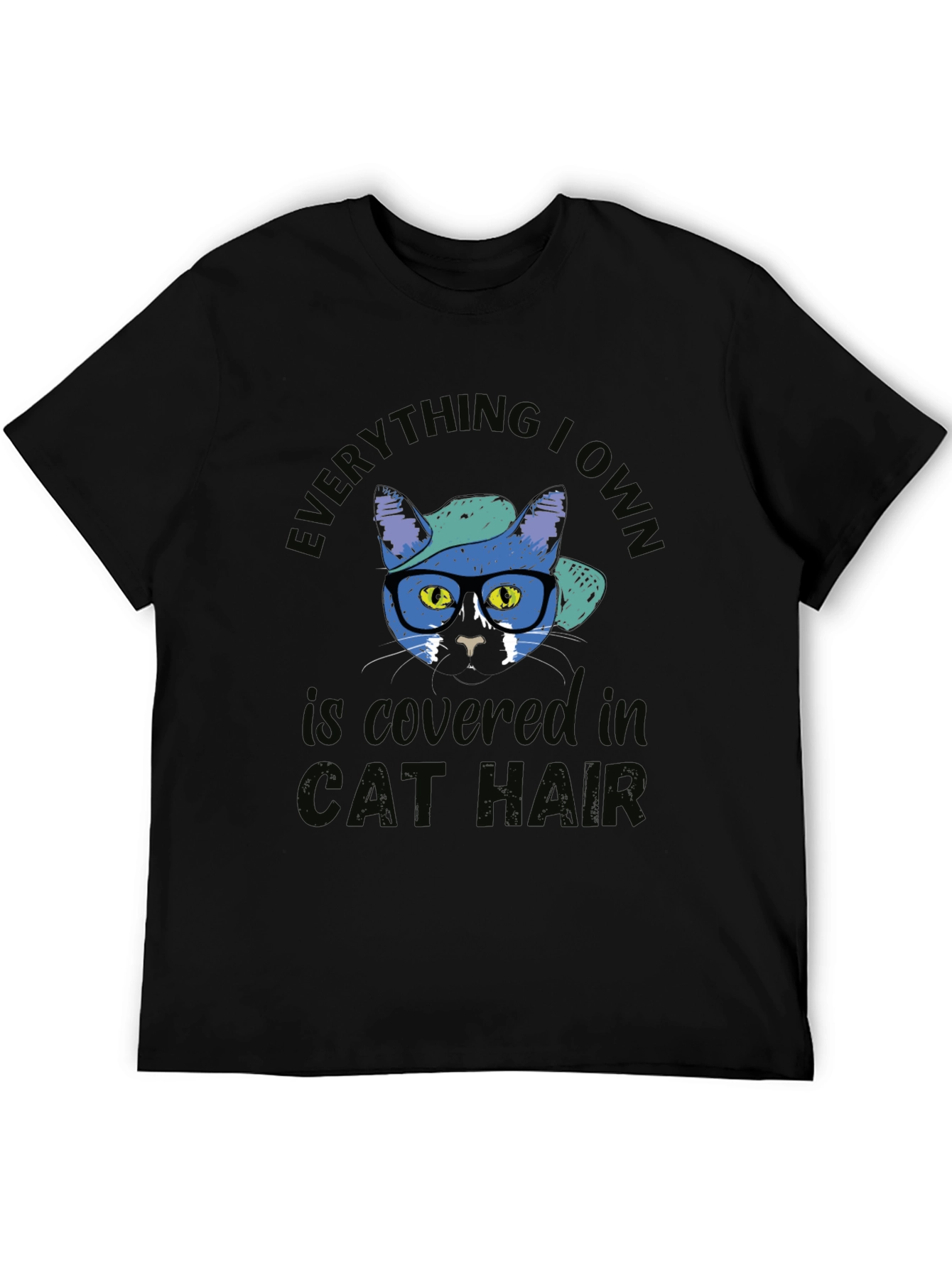 Everything I Own Is Covered in Cat Hair Black T-Shirt
