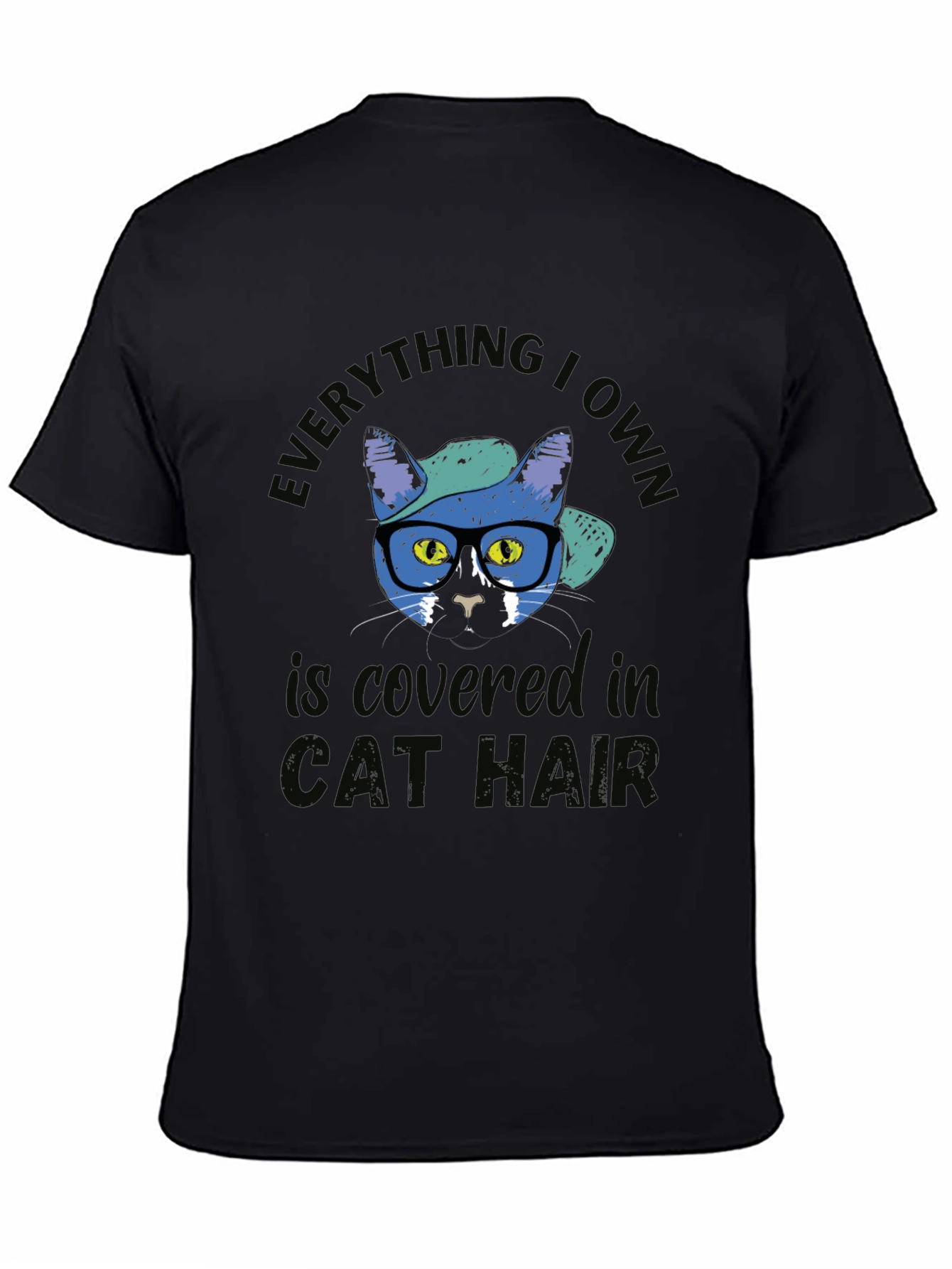 Everything I Own Is Covered in Cat Hair Black T-Shirt