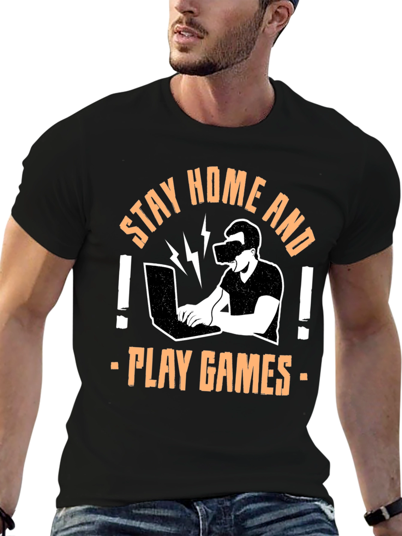 Stay Home Play Games T-Shirt