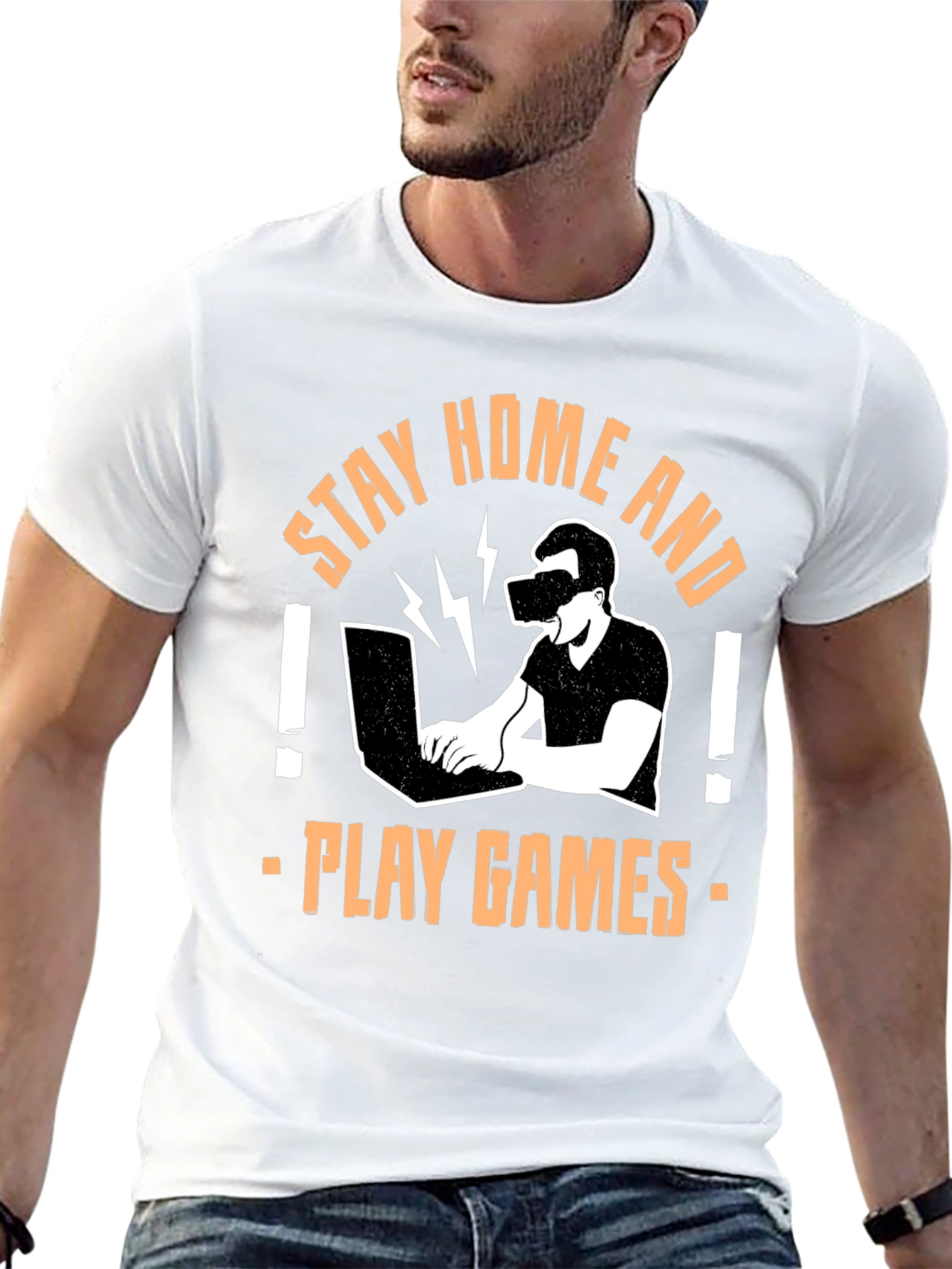 Stay Home Play Games T-Shirt