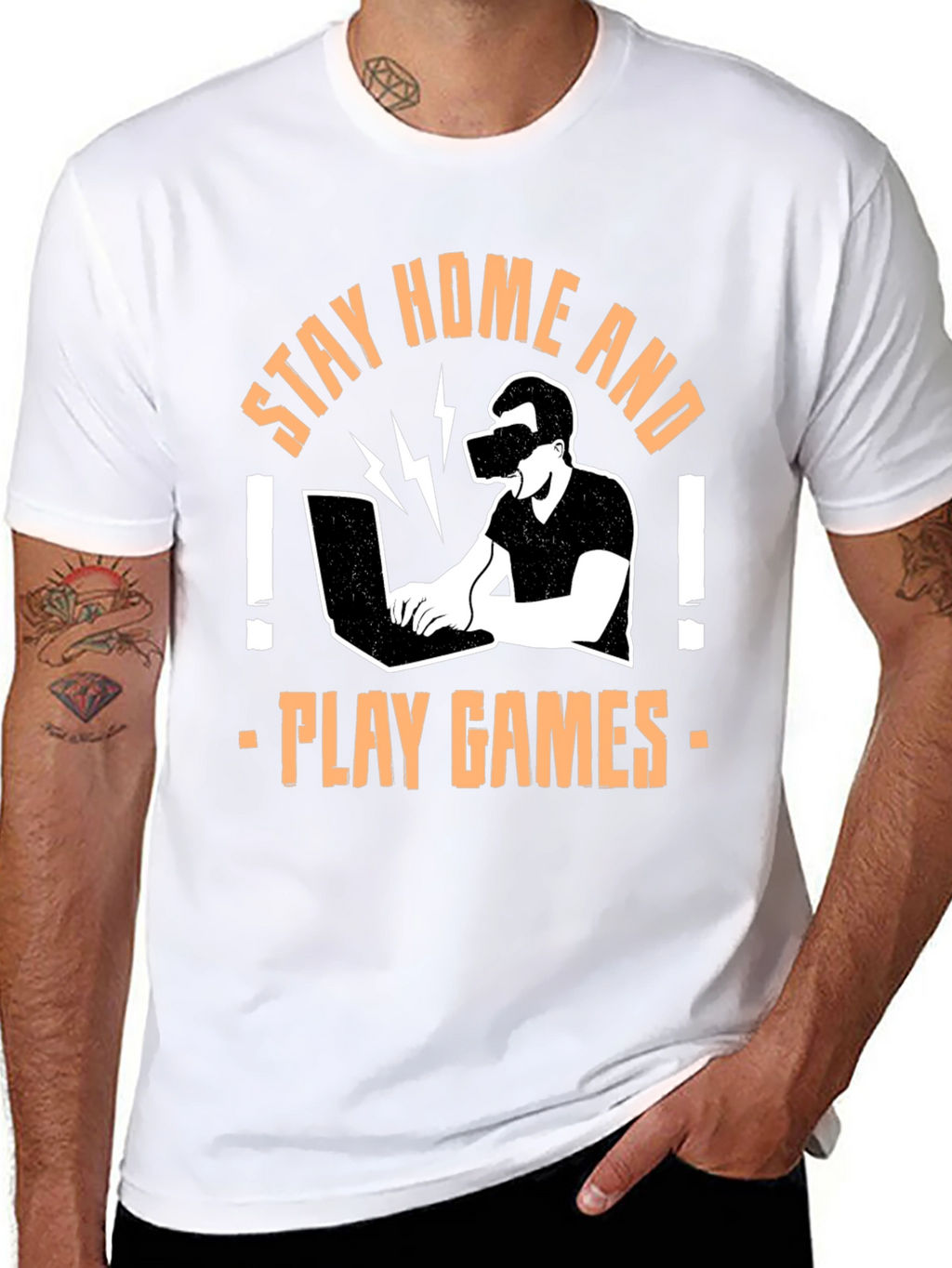 Stay Home Play Games T-Shirt
