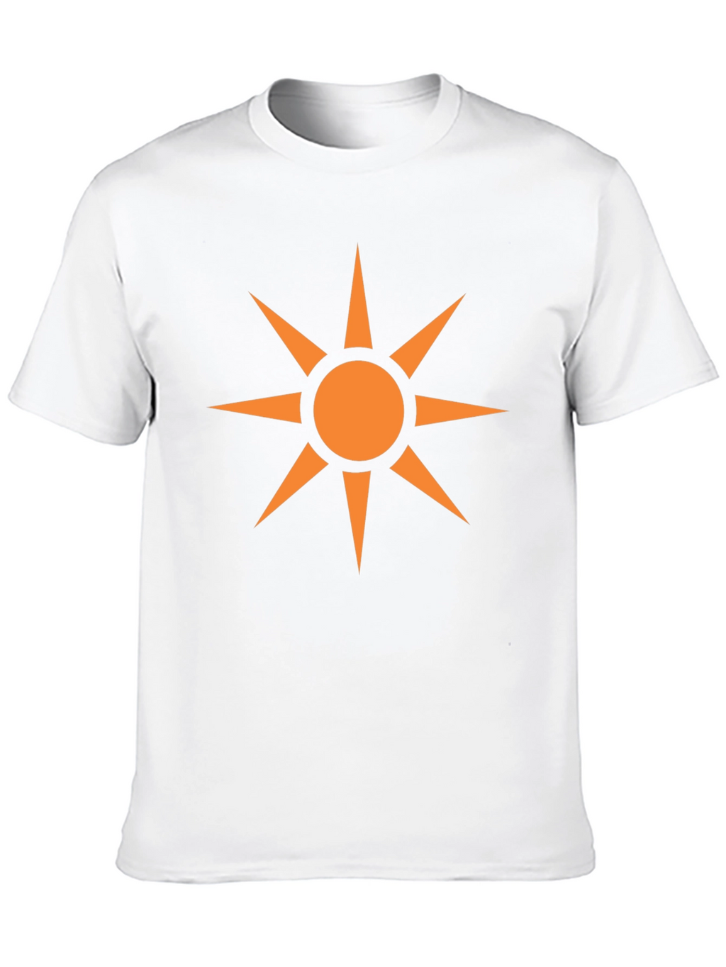Geometric Sun Graphic Black T-Shirt