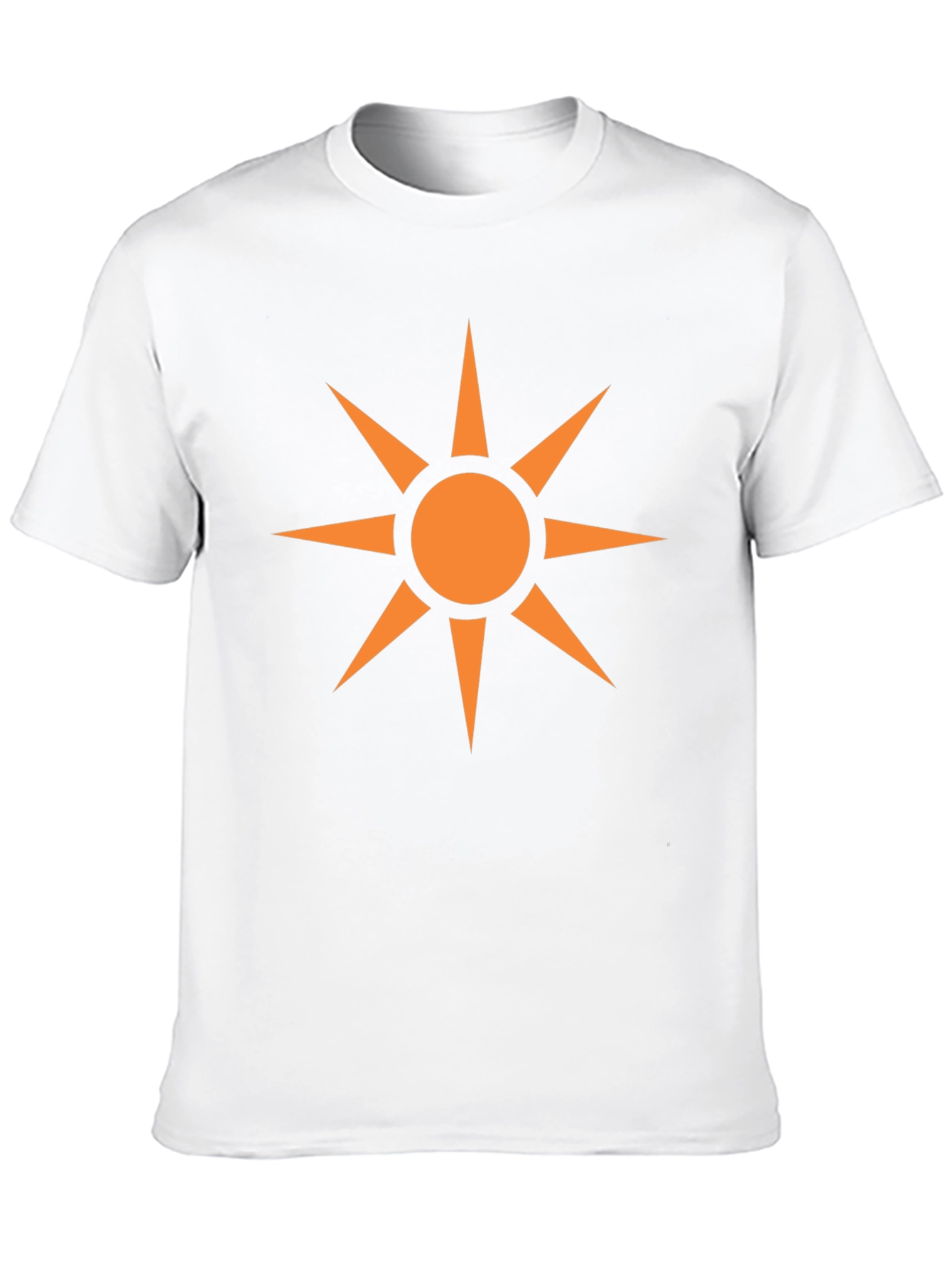 Geometric Sun Graphic Black T-Shirt