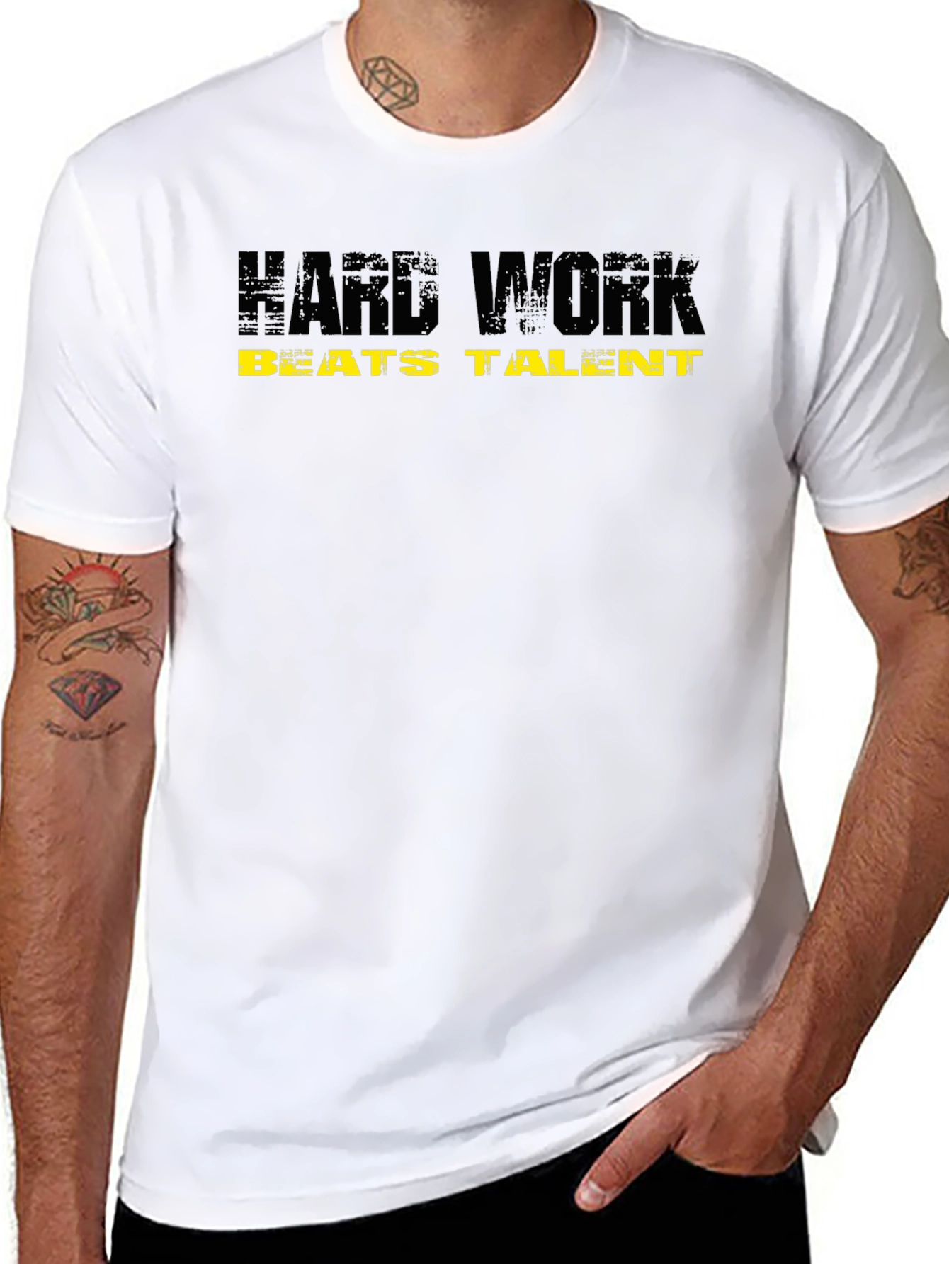 Hard Work Beats Talent Black T-Shirt