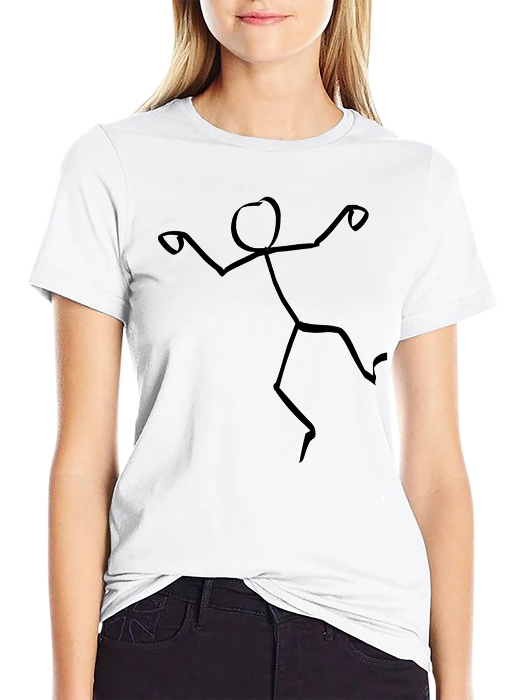 Funny Stick Figure Graphic Tee - Soft Cotton T-Shirt
