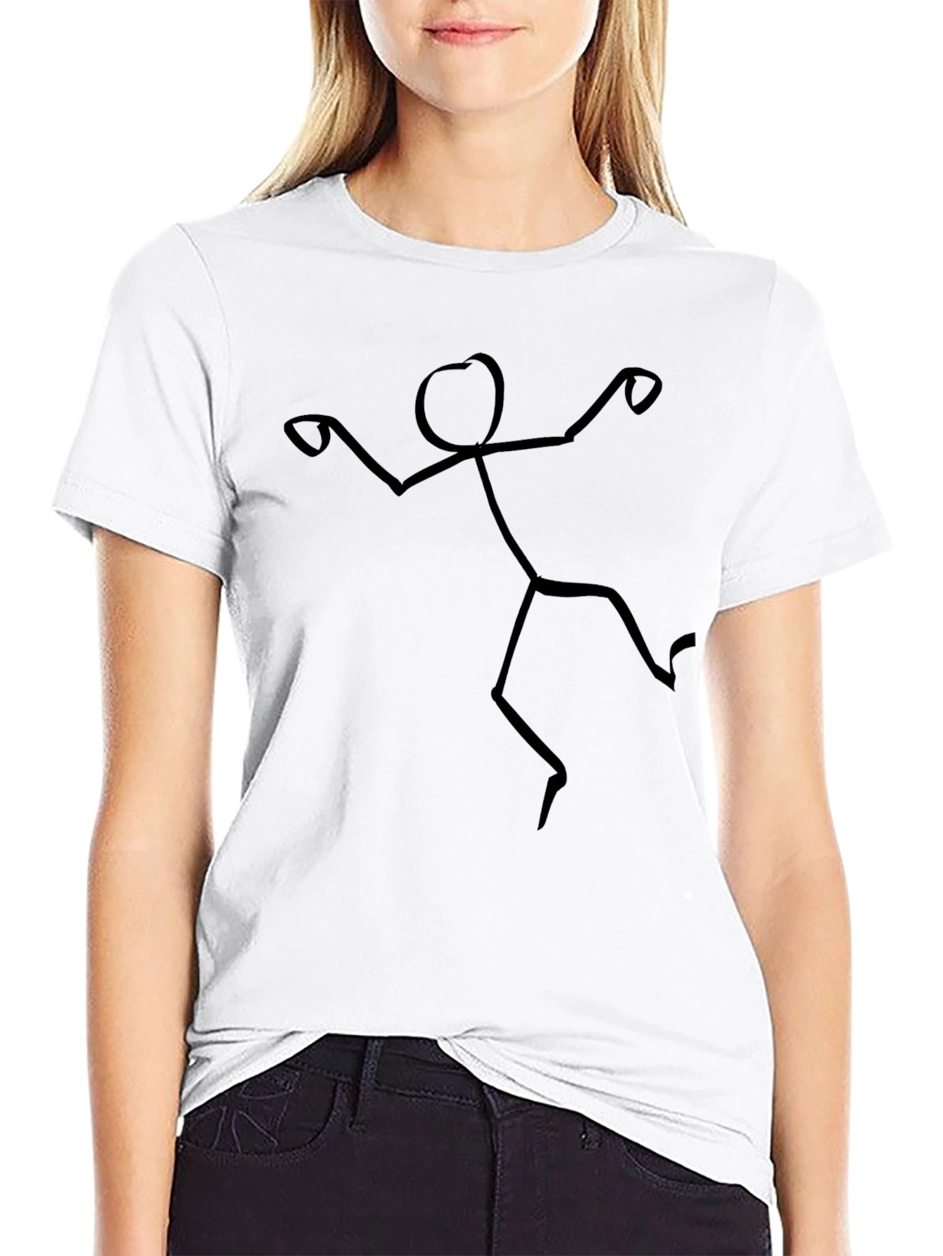 Funny Stick Figure Graphic Tee - Soft Cotton T-Shirt