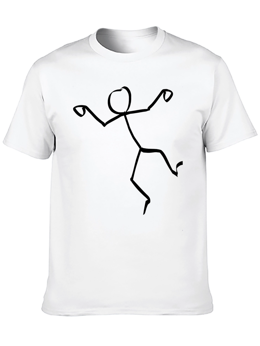 Funny Stick Figure Graphic Tee - Soft Cotton T-Shirt