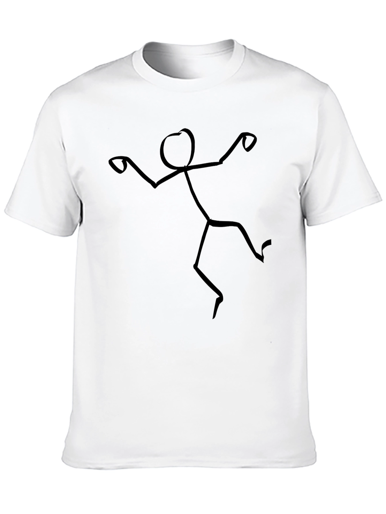 Funny Stick Figure Graphic Tee - Soft Cotton T-Shirt