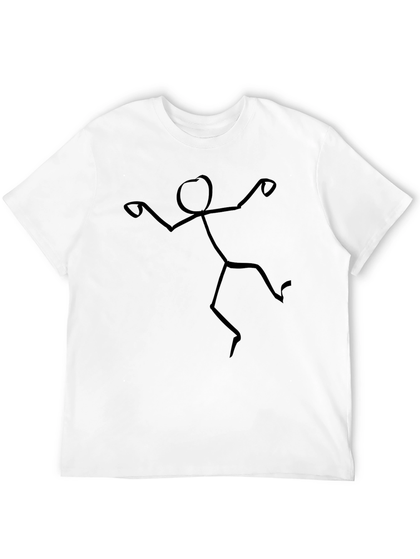 Funny Stick Figure Graphic Tee - Soft Cotton T-Shirt