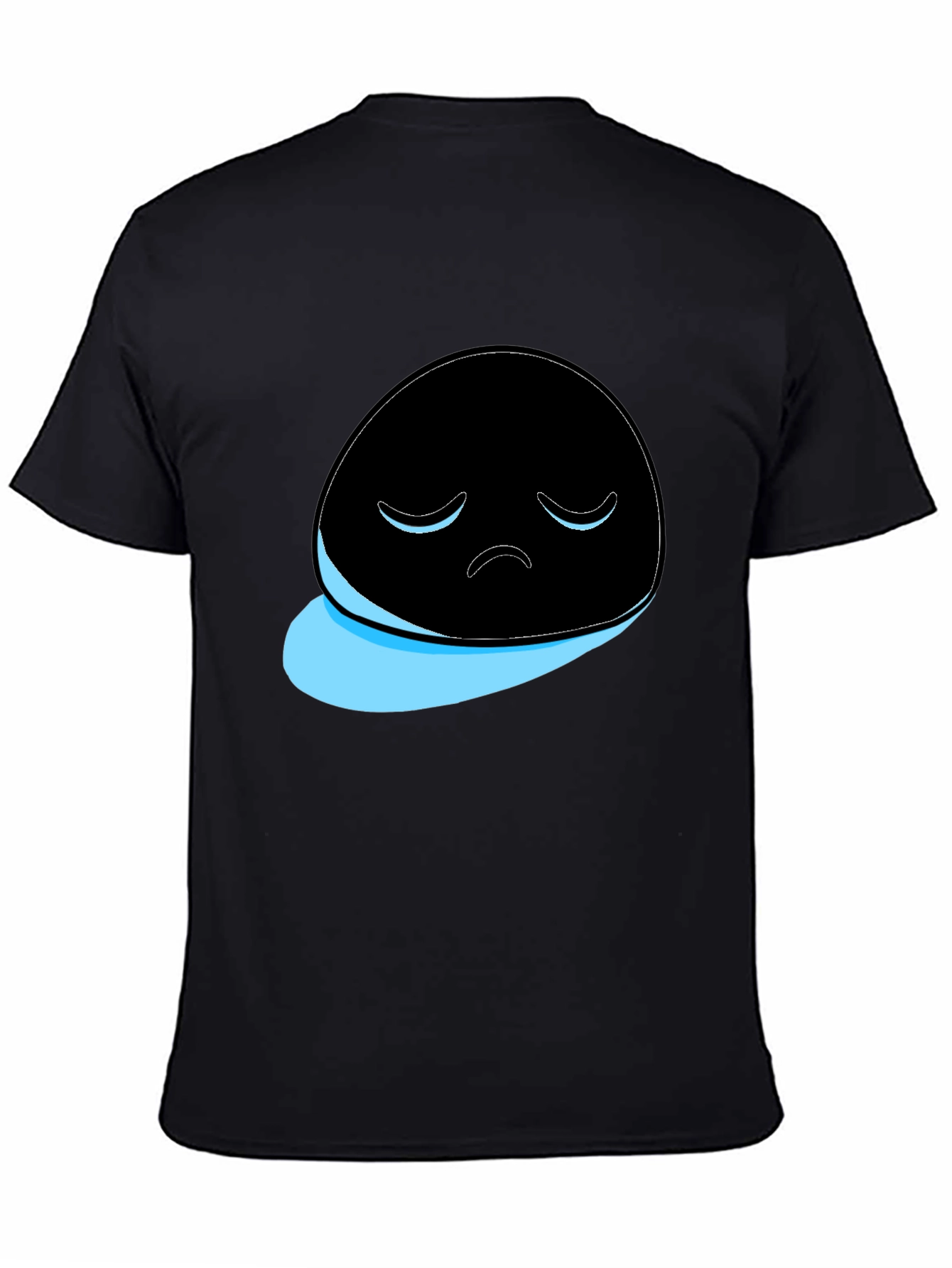 Sad Ghost Graphic T-Shirt - Mens Black Tee
