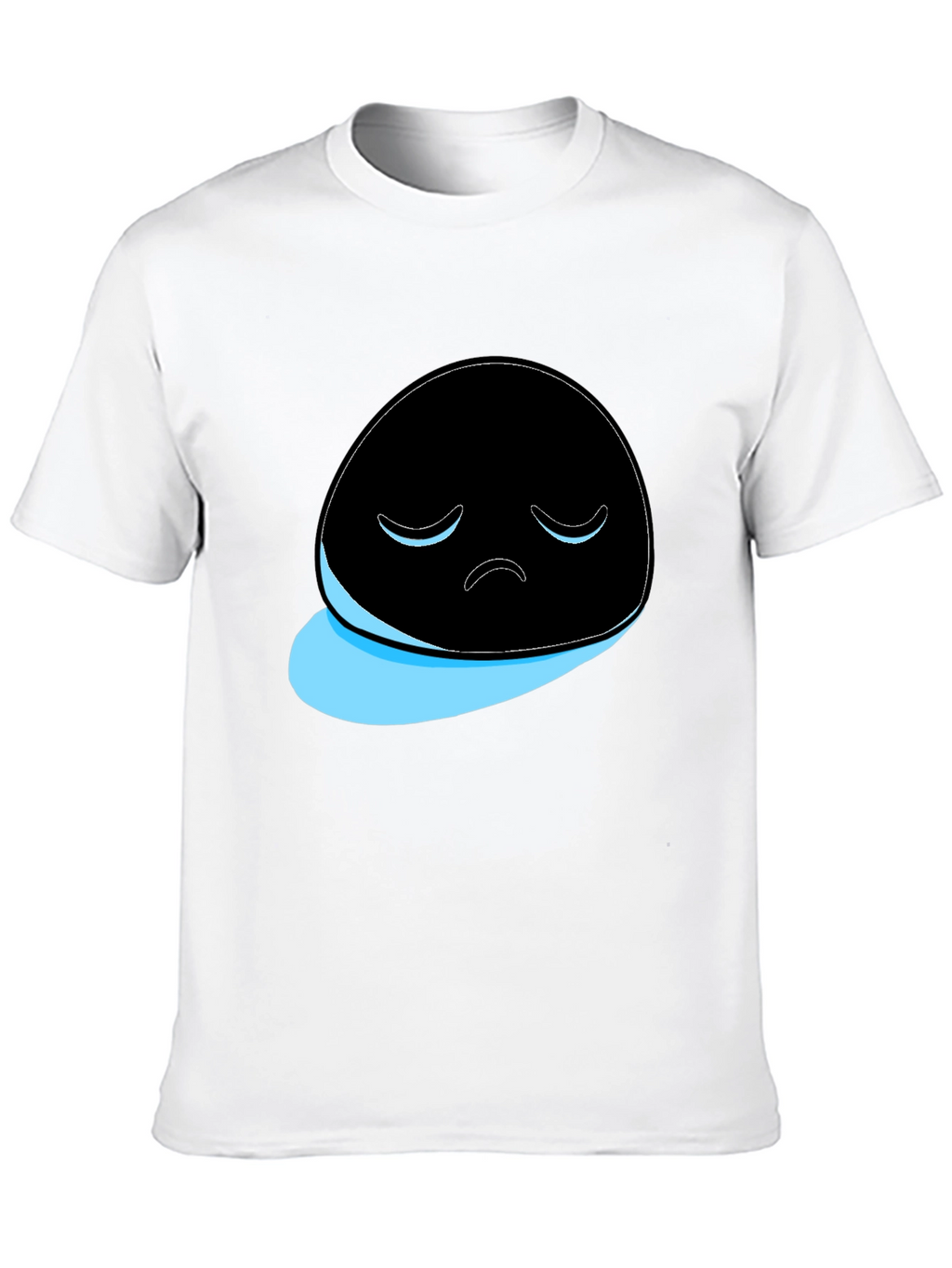 Sad Ghost Graphic T-Shirt - Mens Black Tee
