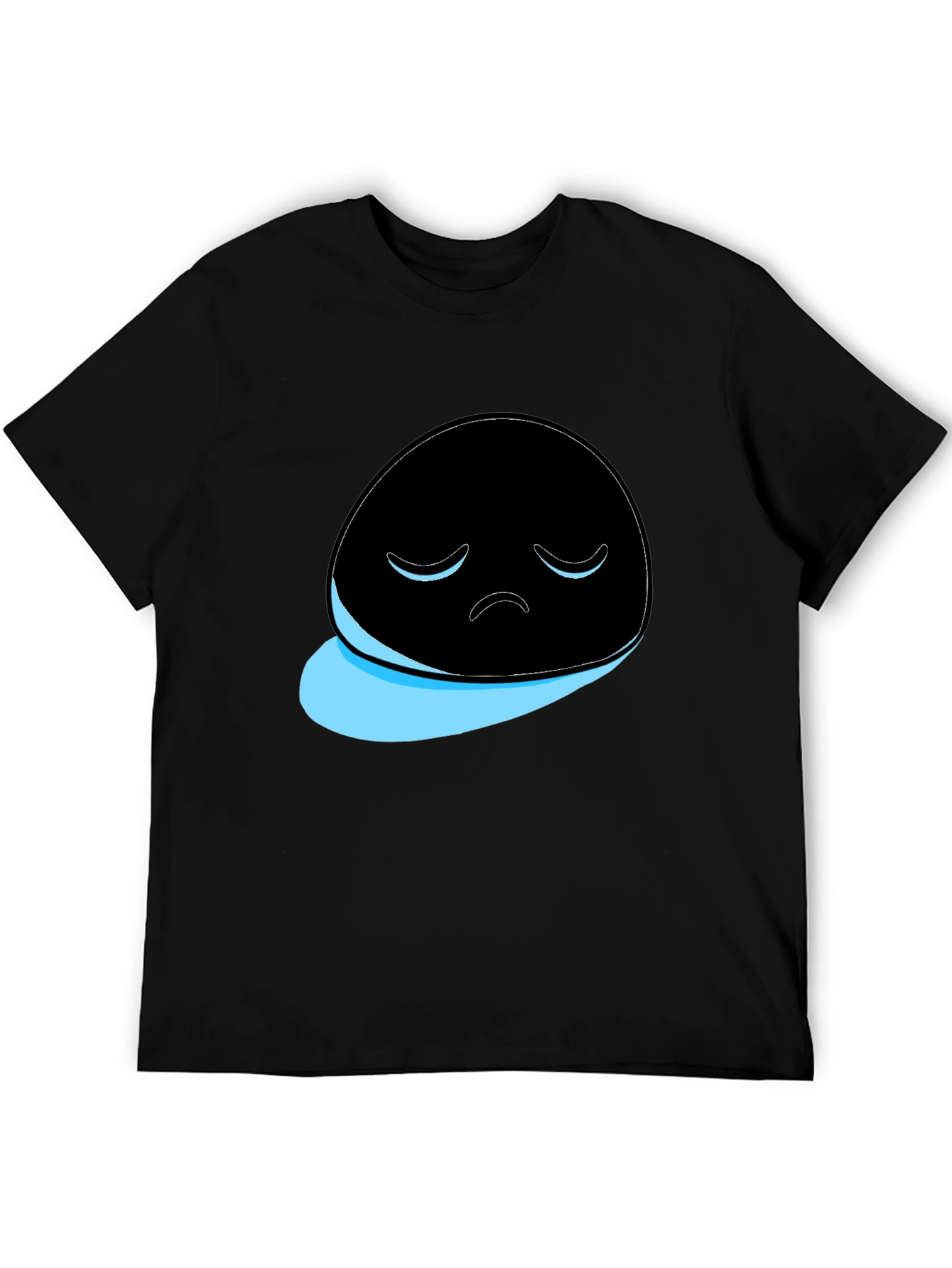 Sad Ghost Graphic T-Shirt - Mens Black Tee