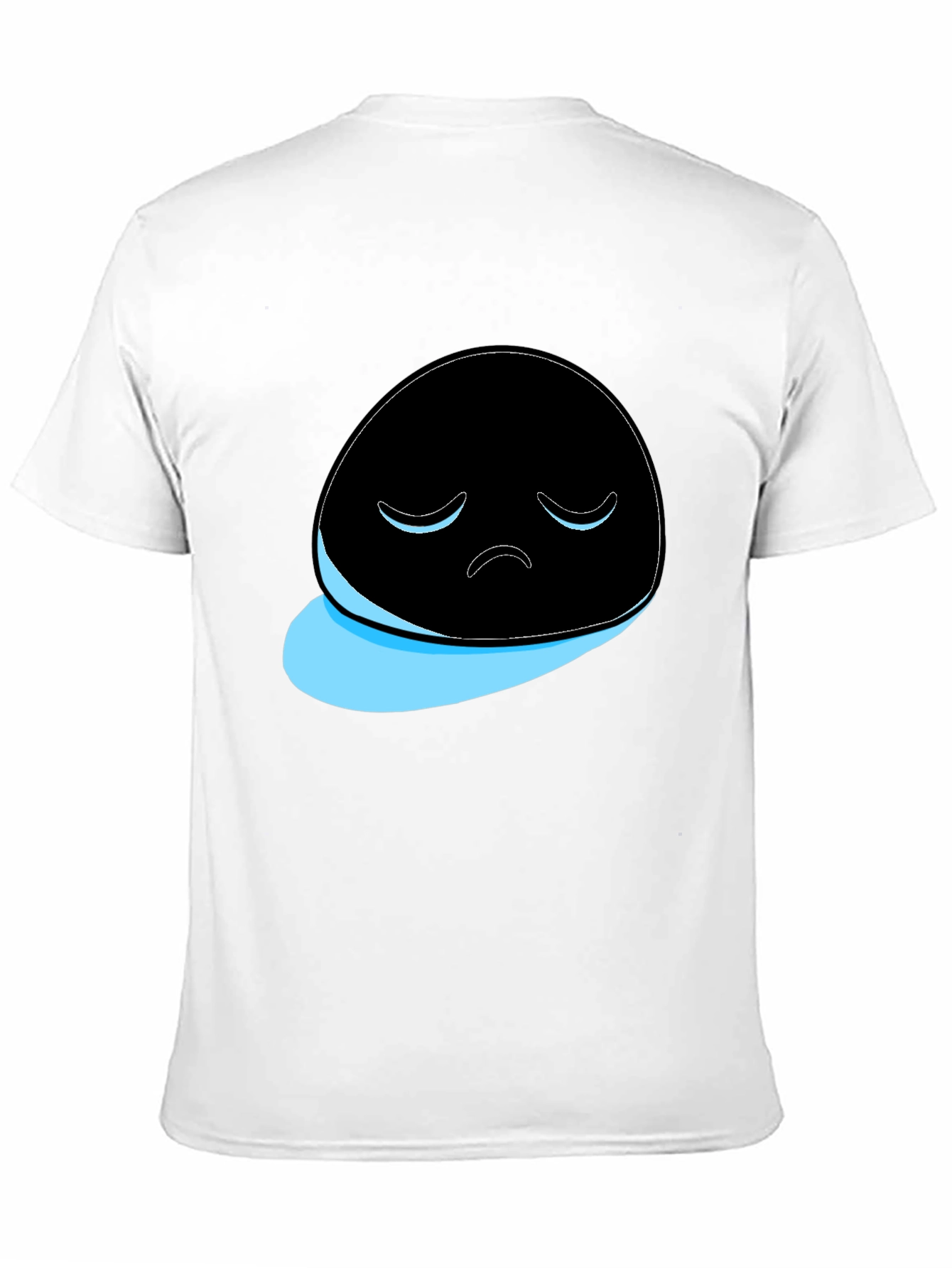 Sad Ghost Graphic T-Shirt - Mens Black Tee