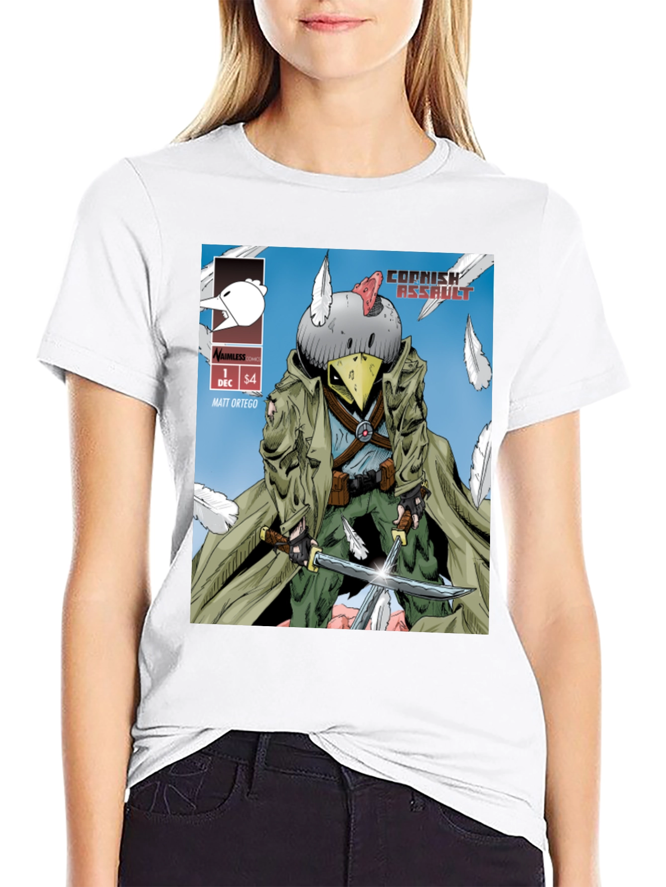 Cornish Assault Comic Book Style Graphic T-Shirt