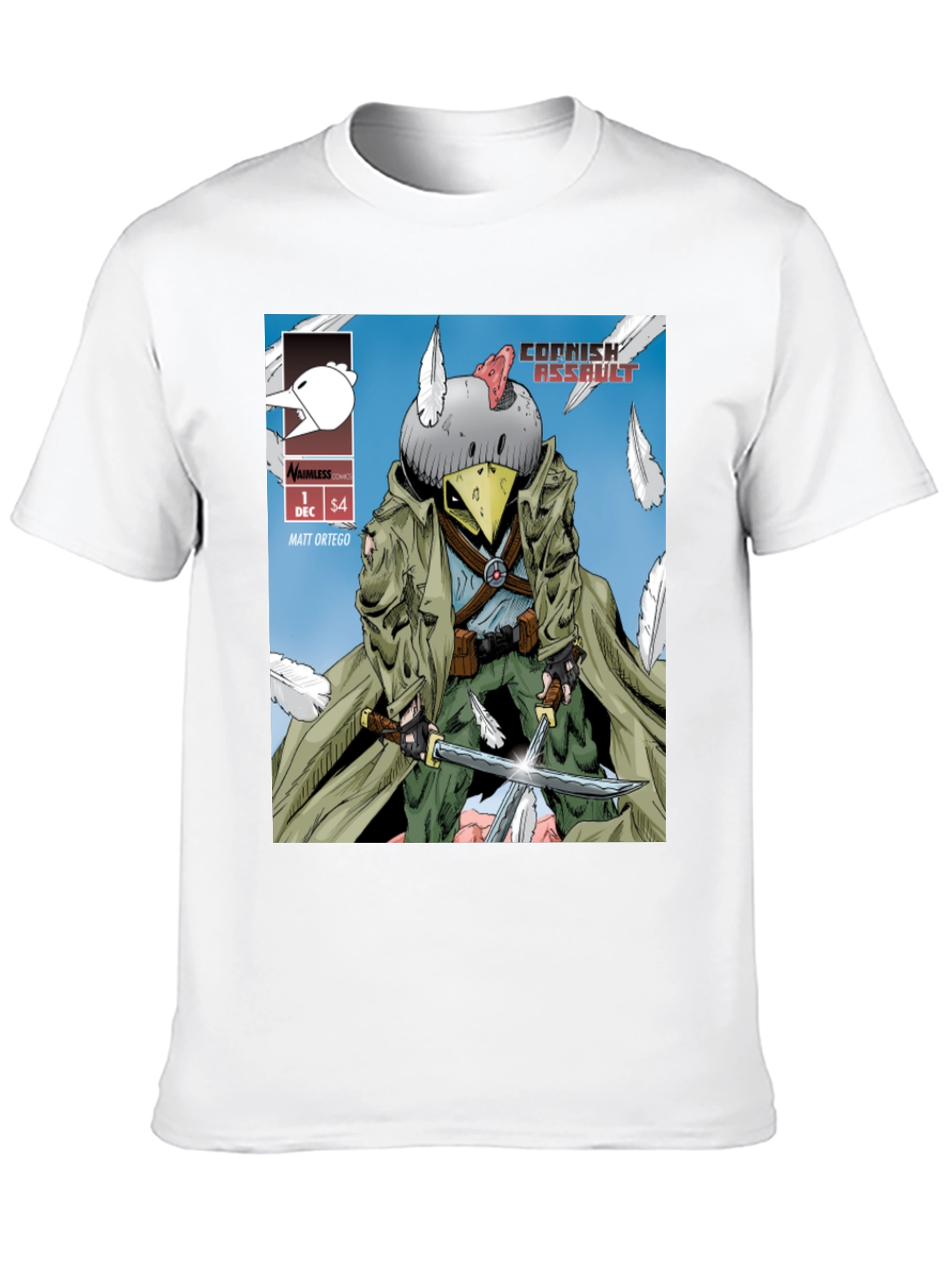 Cornish Assault Comic Book Style Graphic T-Shirt