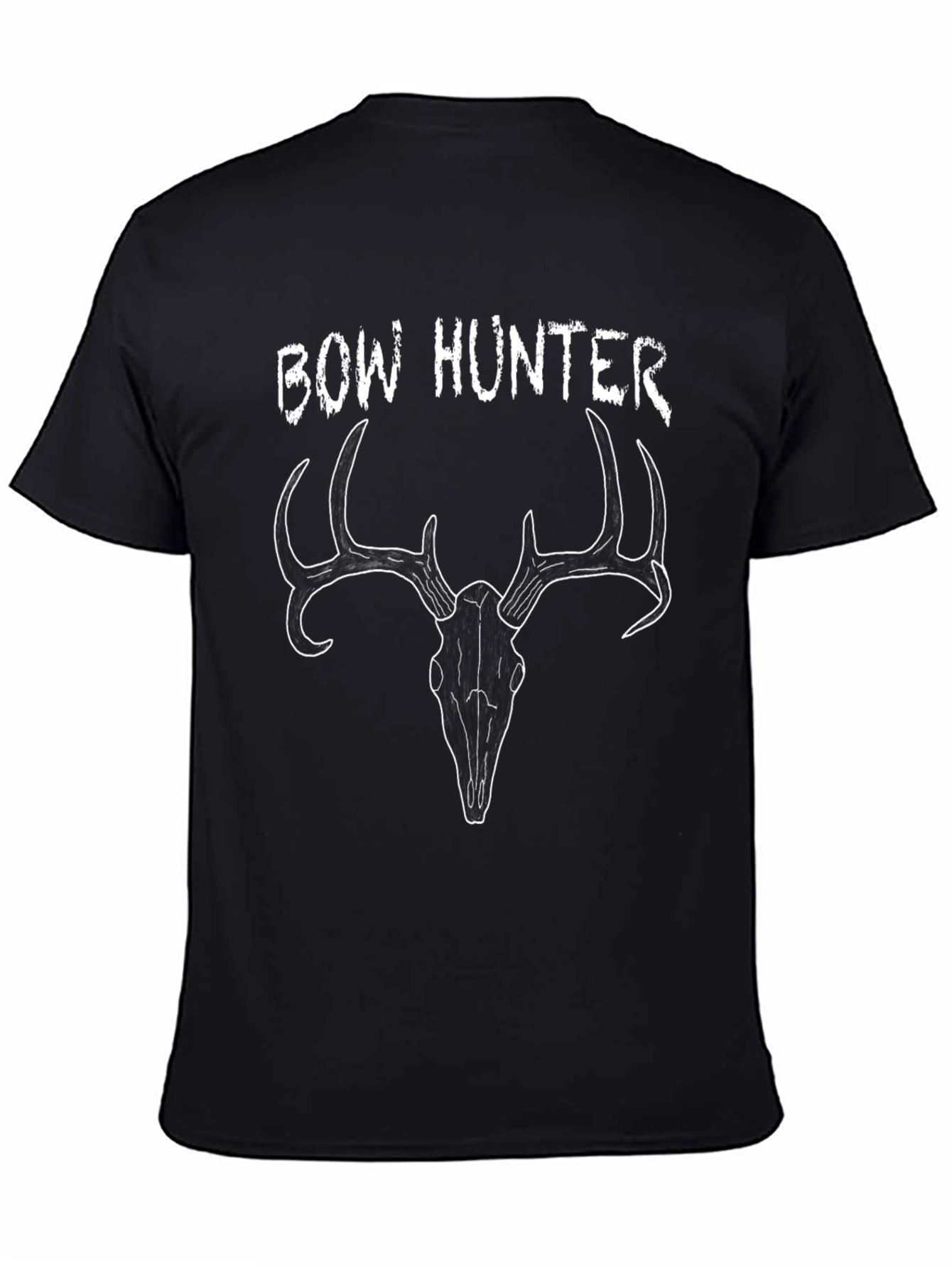 Bow Hunter Graphic Tee - Black Casual T-Shirt