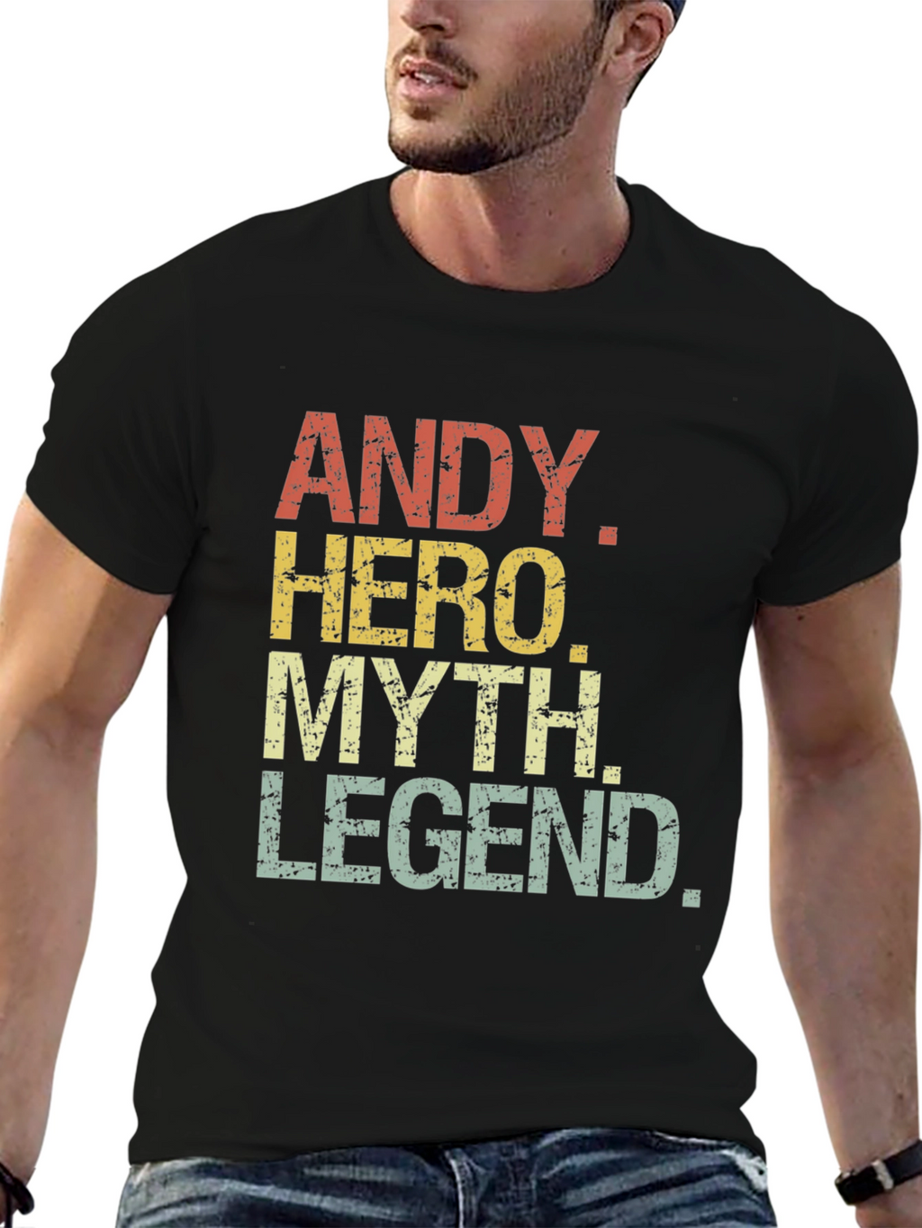 Andy Hero Myth Legend Graphic T-Shirt