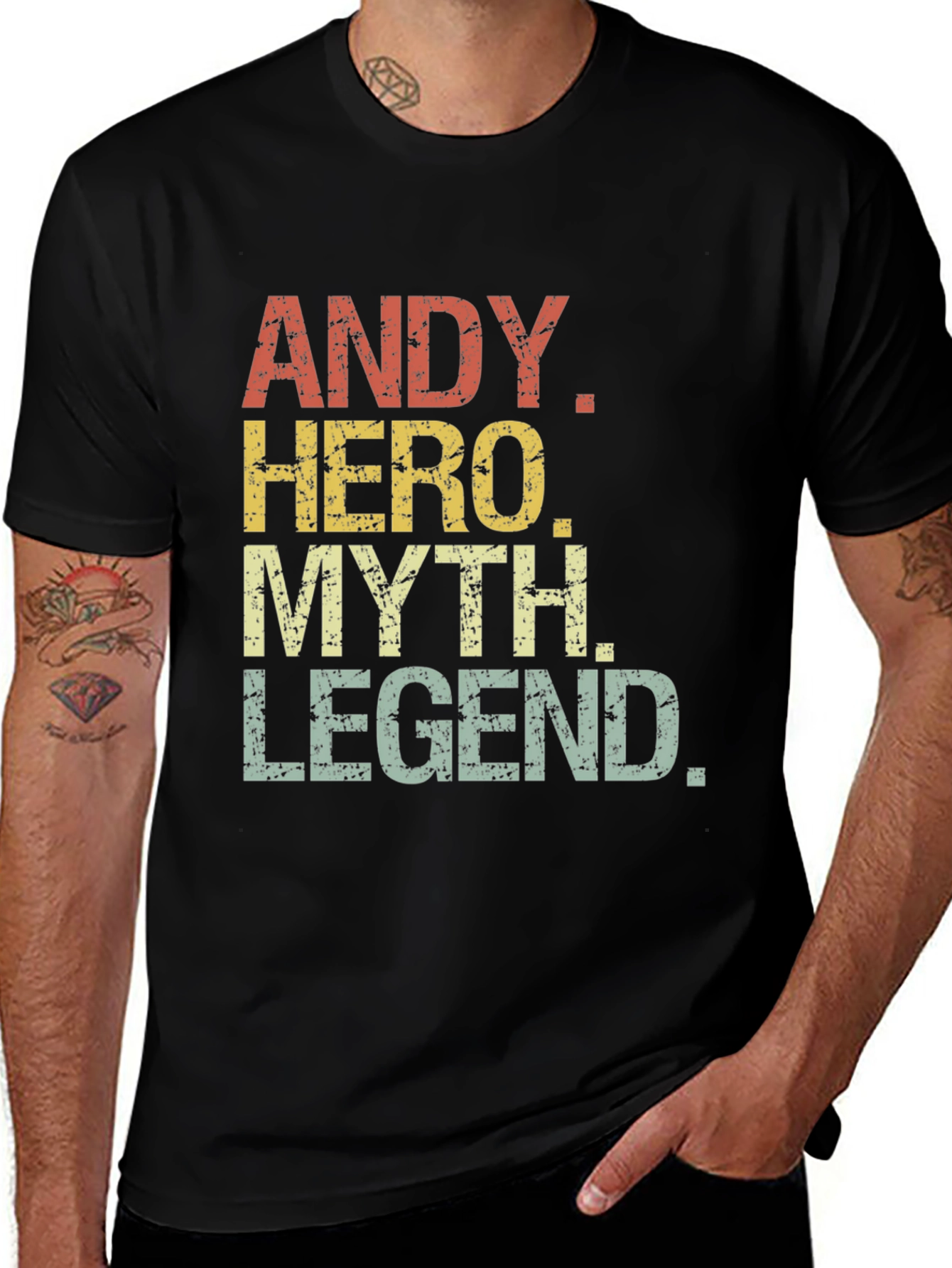 Andy Hero Myth Legend Graphic T-Shirt
