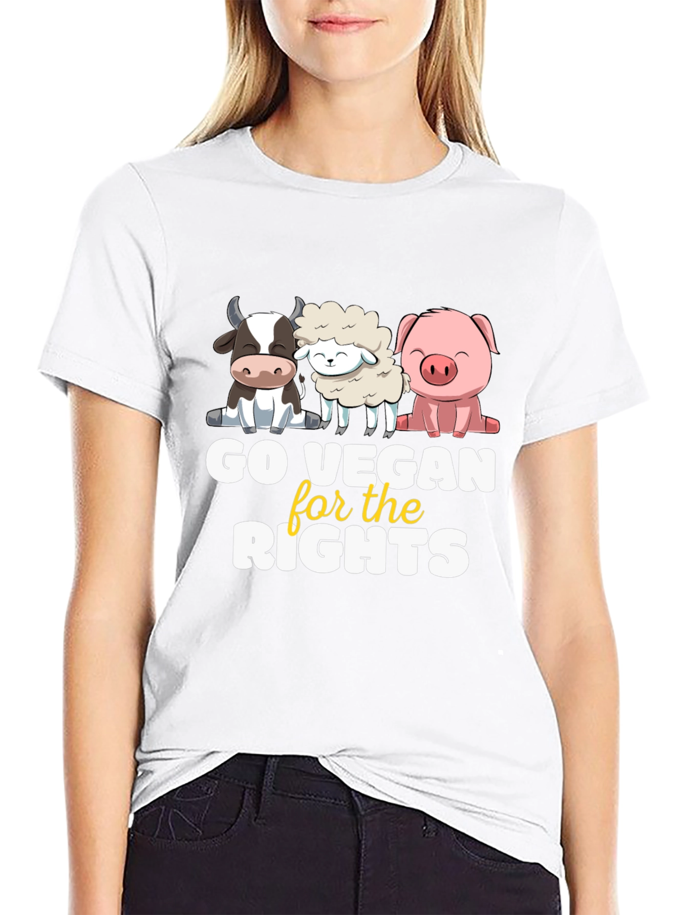 Go Vegan for the Rights Tee