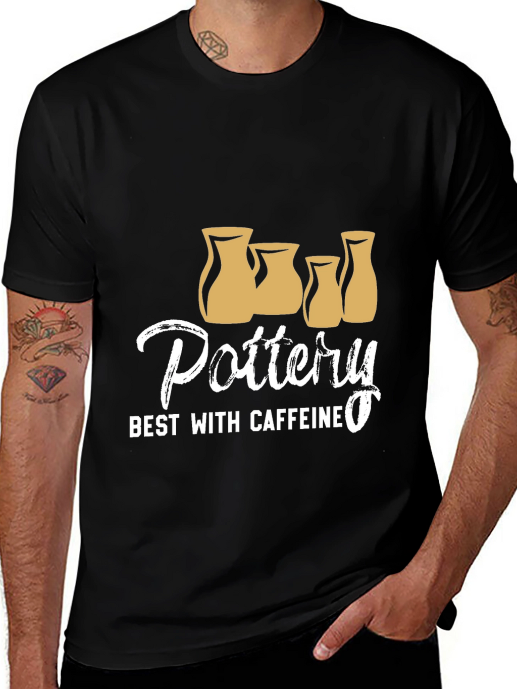 Pottery & Caffeine Mens Graphic Tee