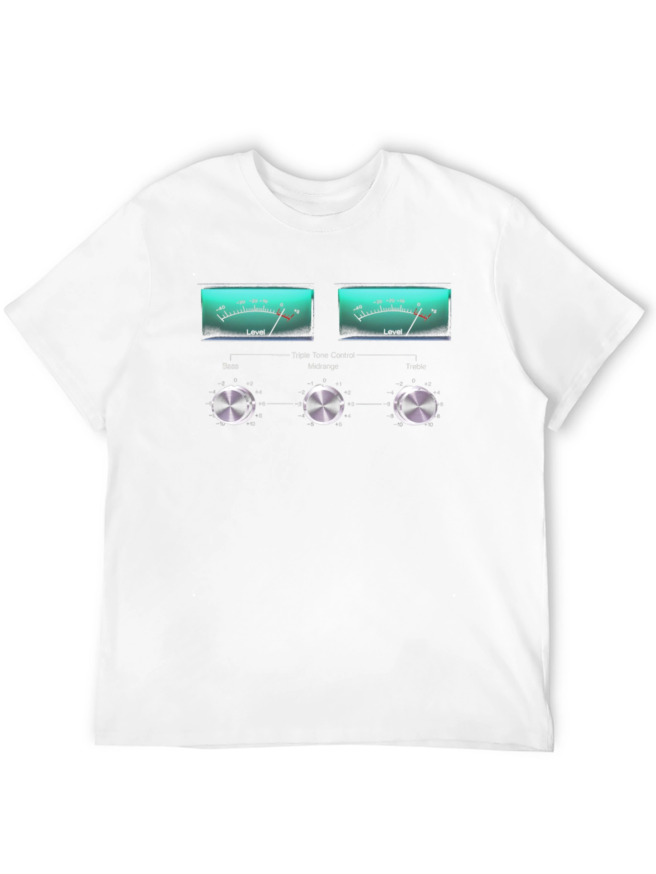 Retro Audio Equalizer Graphic T-Shirt