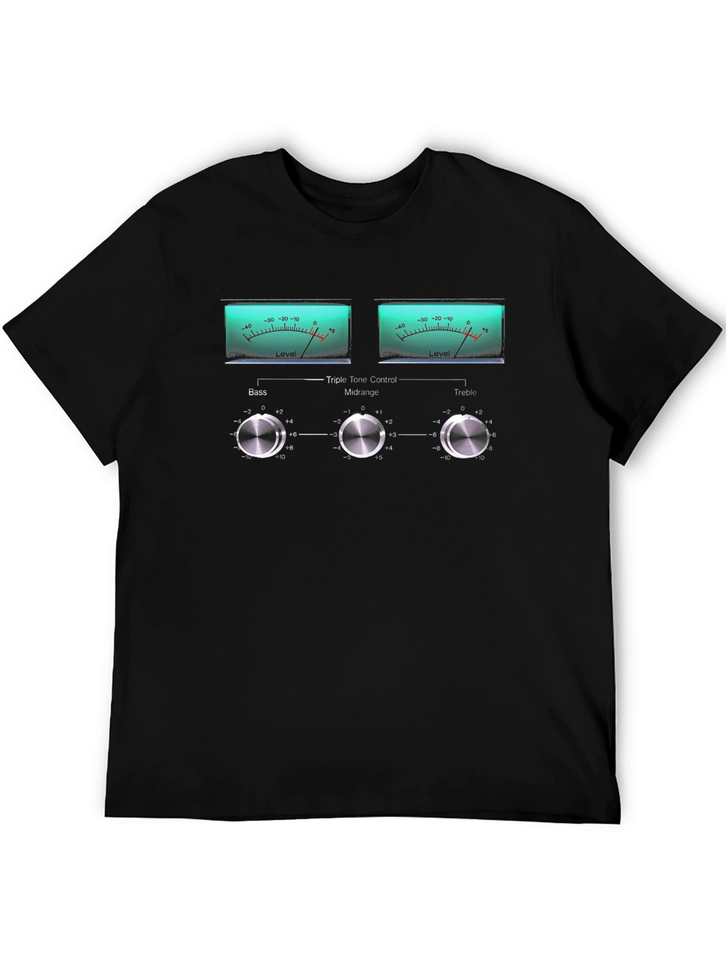 Retro Audio Equalizer Graphic T-Shirt