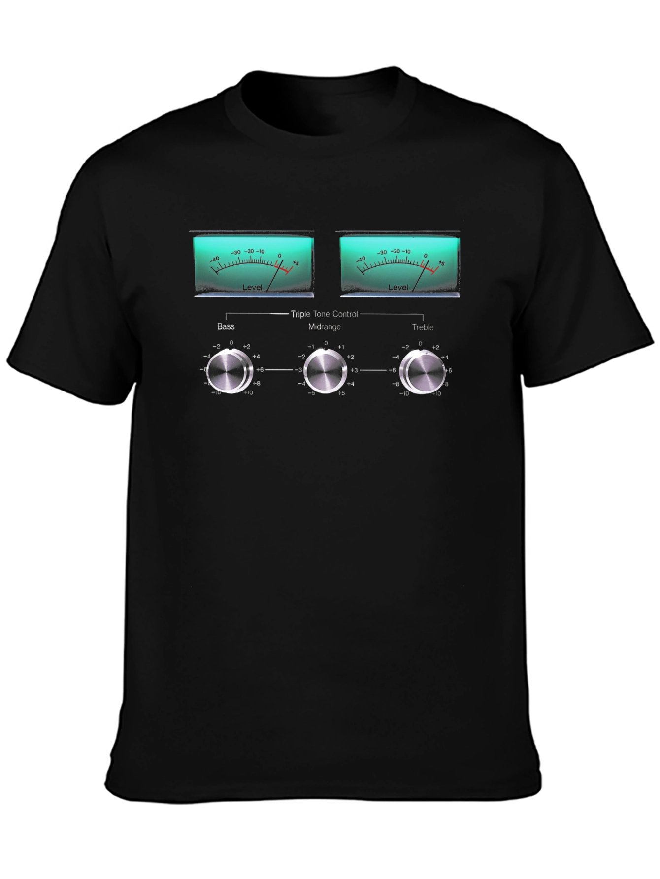 Retro Audio Equalizer Graphic T-Shirt