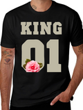 King 01 Floral Graphic Tee