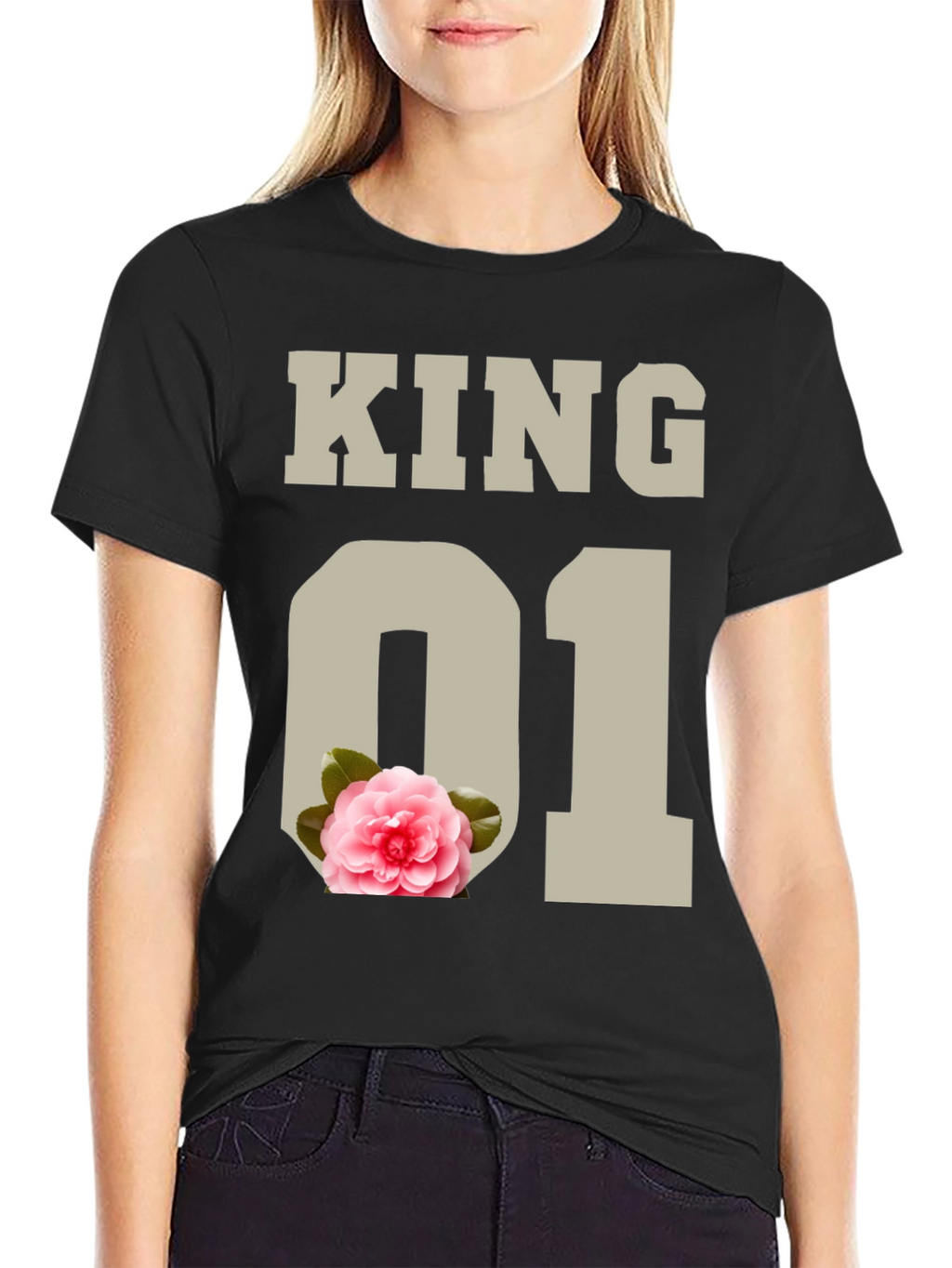 King 01 Floral Graphic Tee