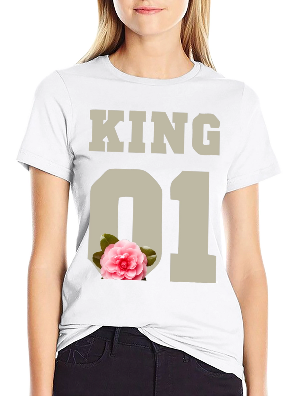 King 01 Floral Graphic Tee